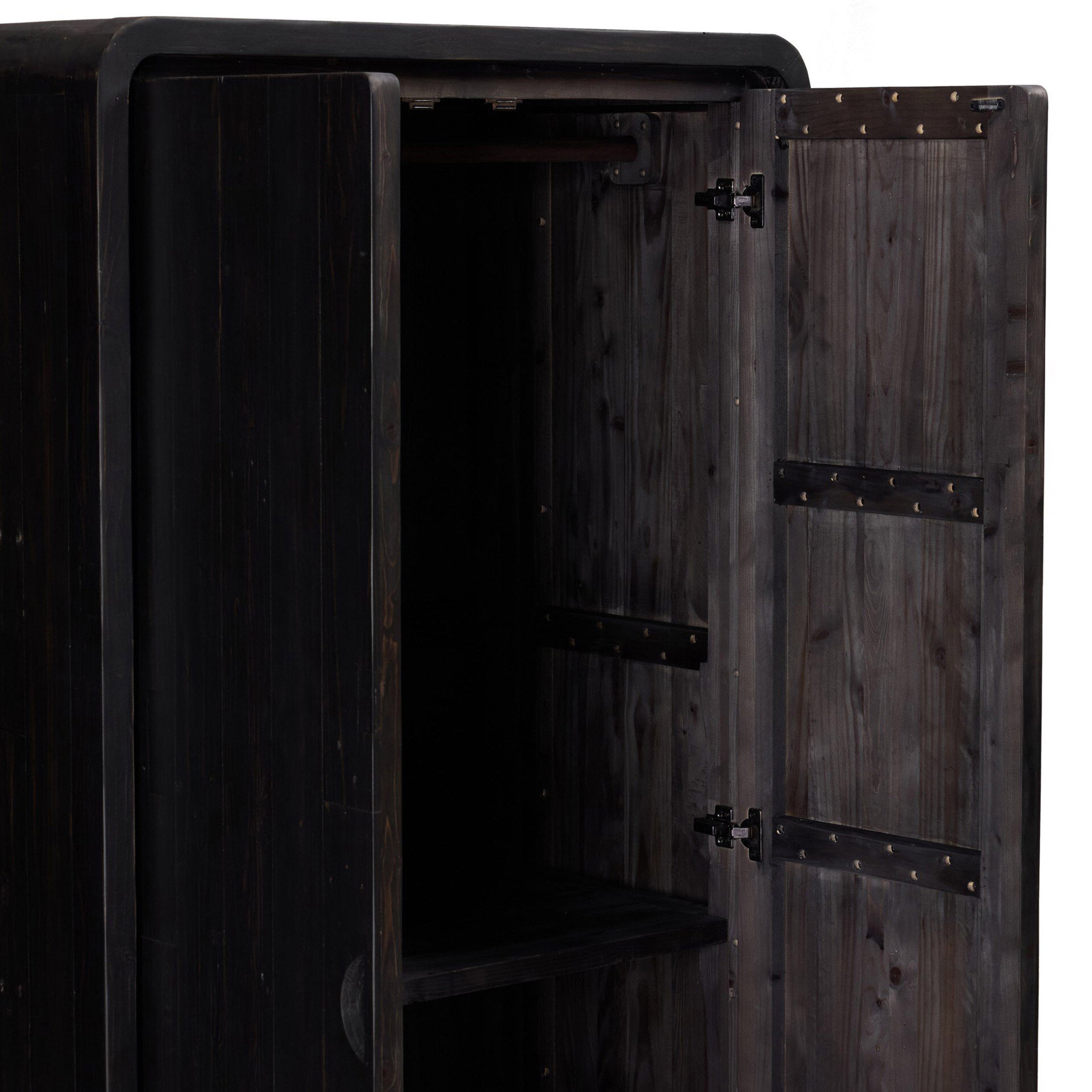 Everson Cabinet, Black Reclaimed