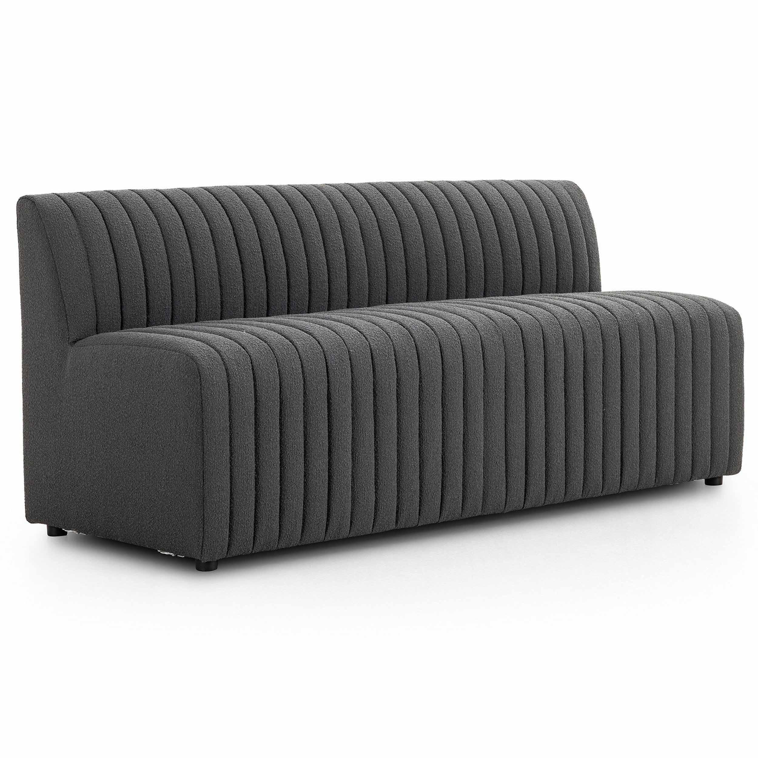 Build Your Own: Augustine Dining Banquette, FIQA Boucle Charcoal, 72" Bench