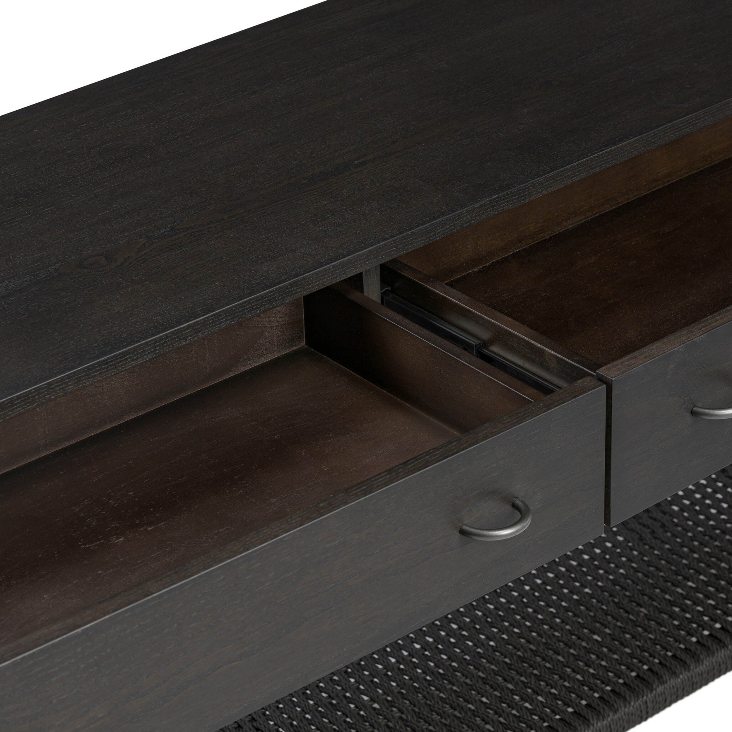 Zuma Console, Smoked Black Ash Veneer