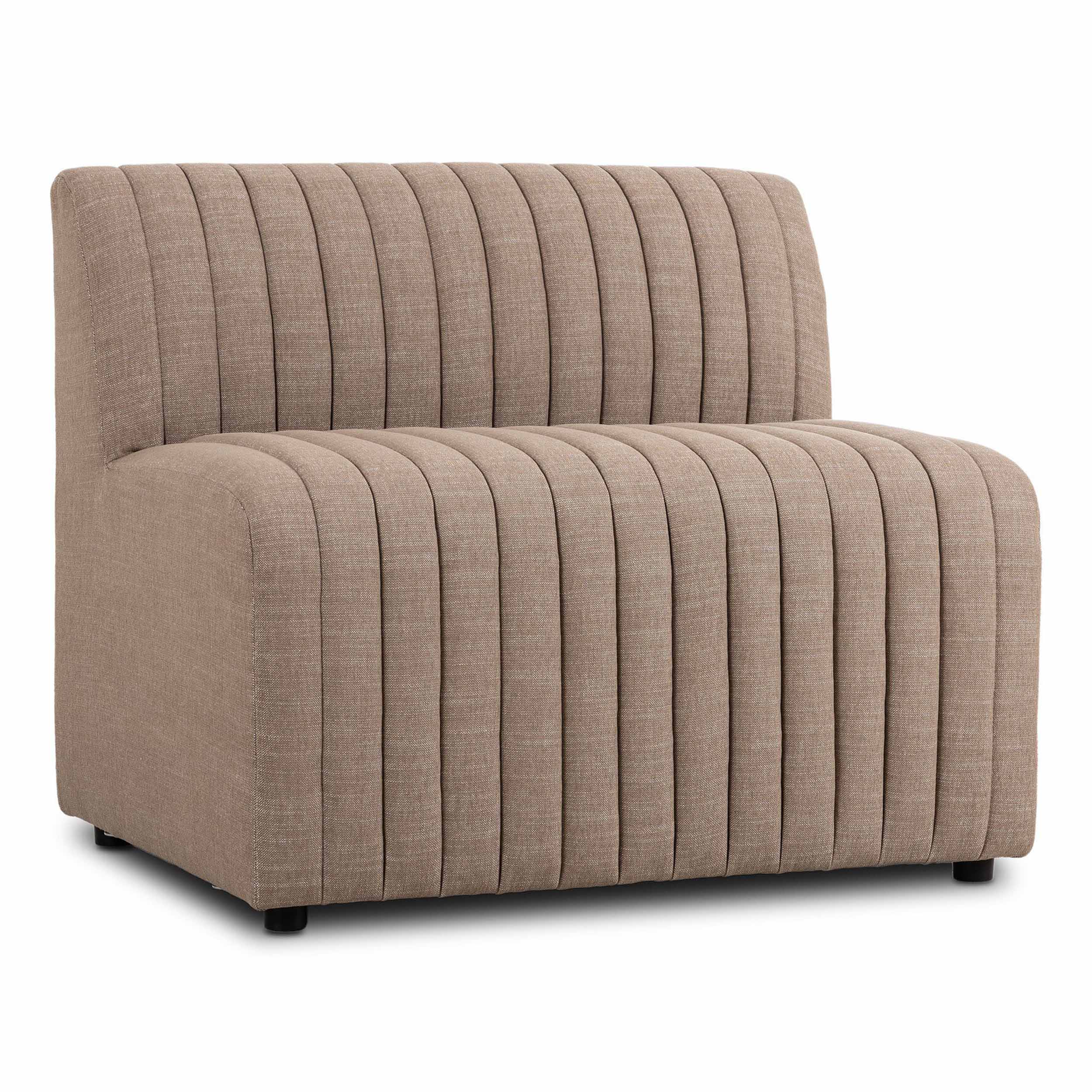 Build Your Own: Augustine Dining Banquette, Crypton Nomad Taupe, Chair + A Half