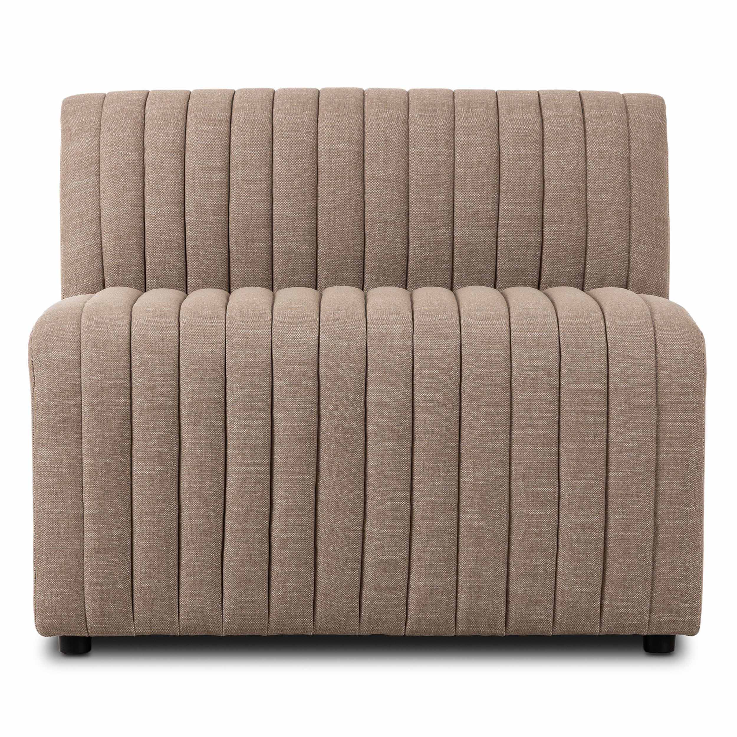 Build Your Own: Augustine Dining Banquette, Crypton Nomad Taupe, Chair + A Half