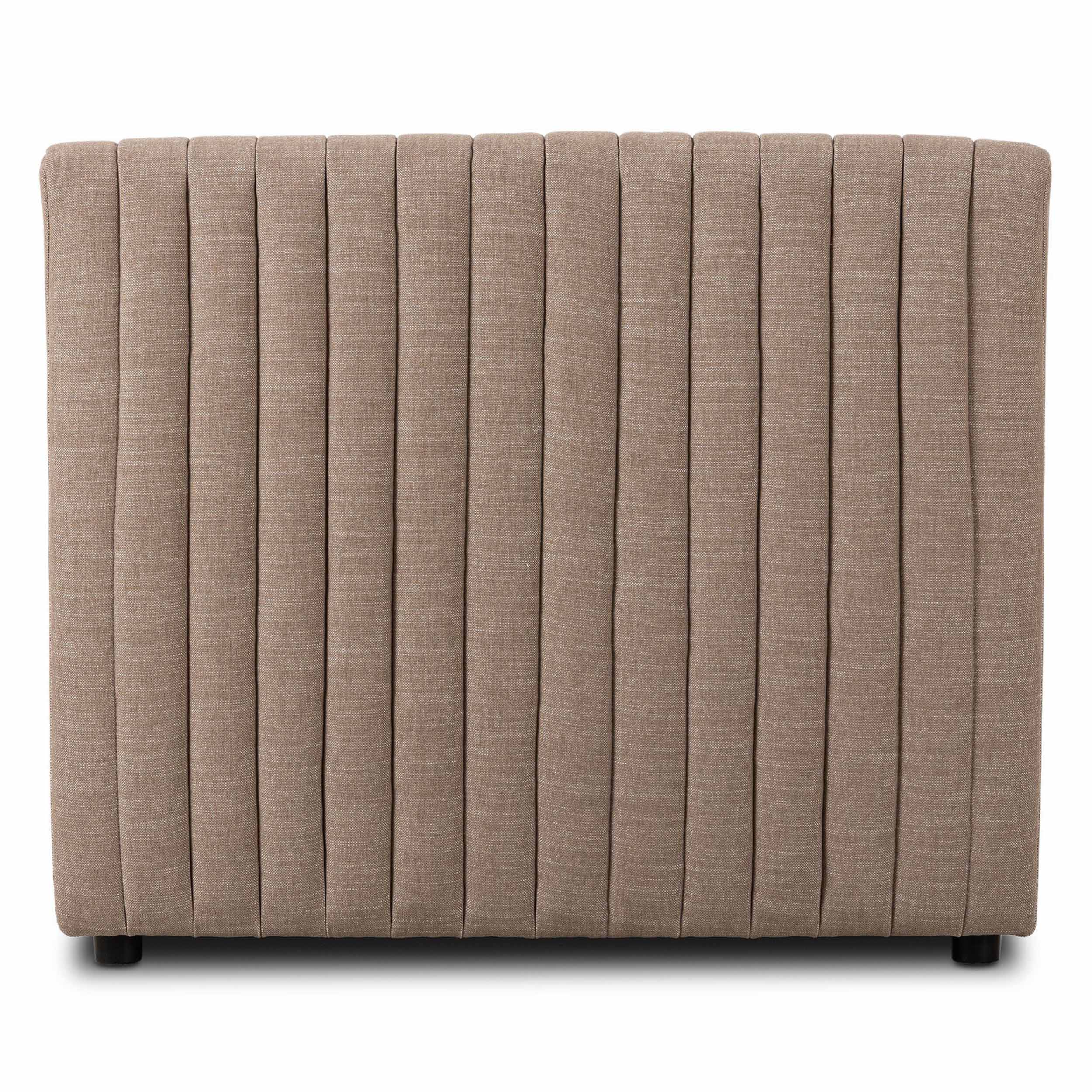 Build Your Own: Augustine Dining Banquette, Crypton Nomad Taupe, Chair + A Half