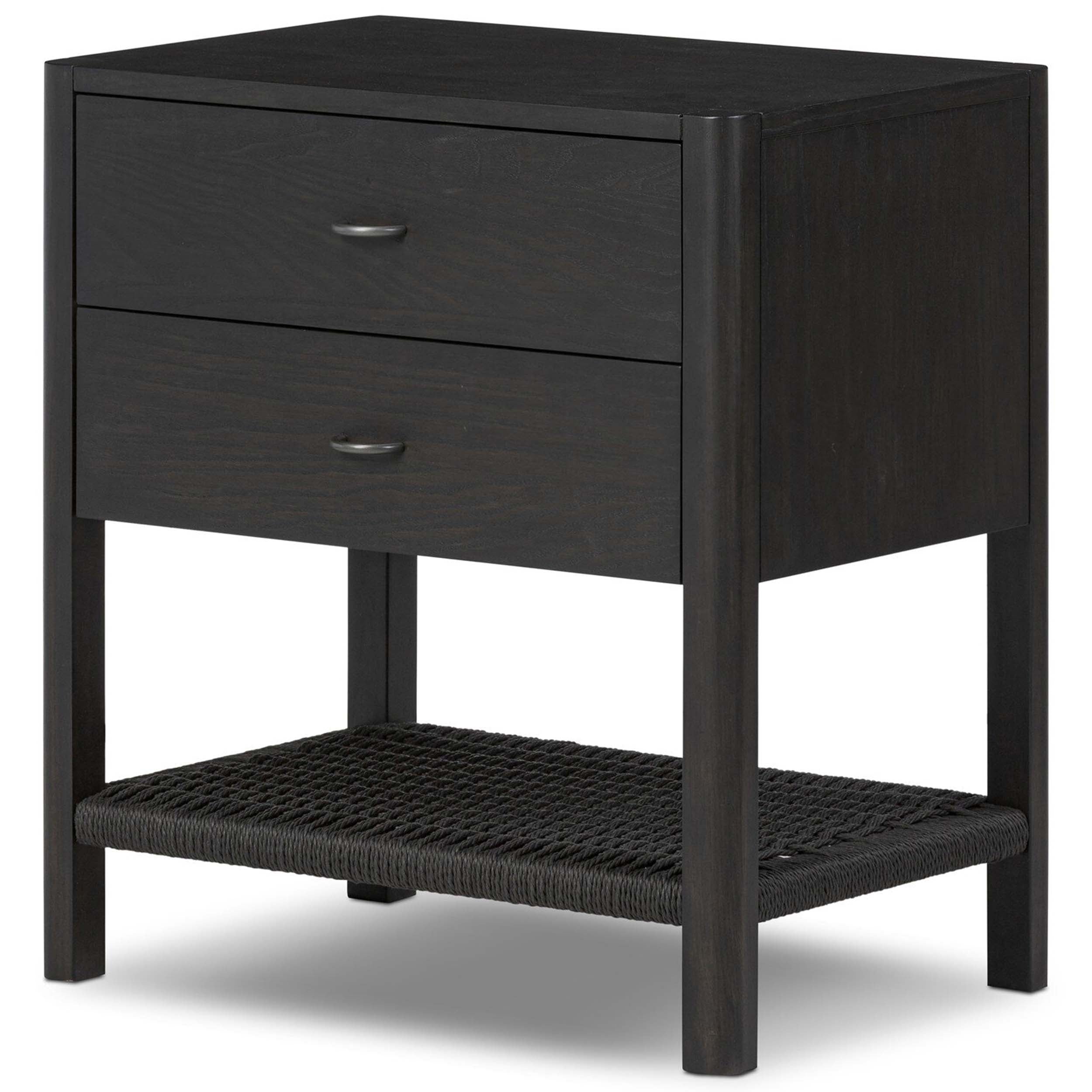 Zuma Nightstand, Smoked Black Ash Veneer