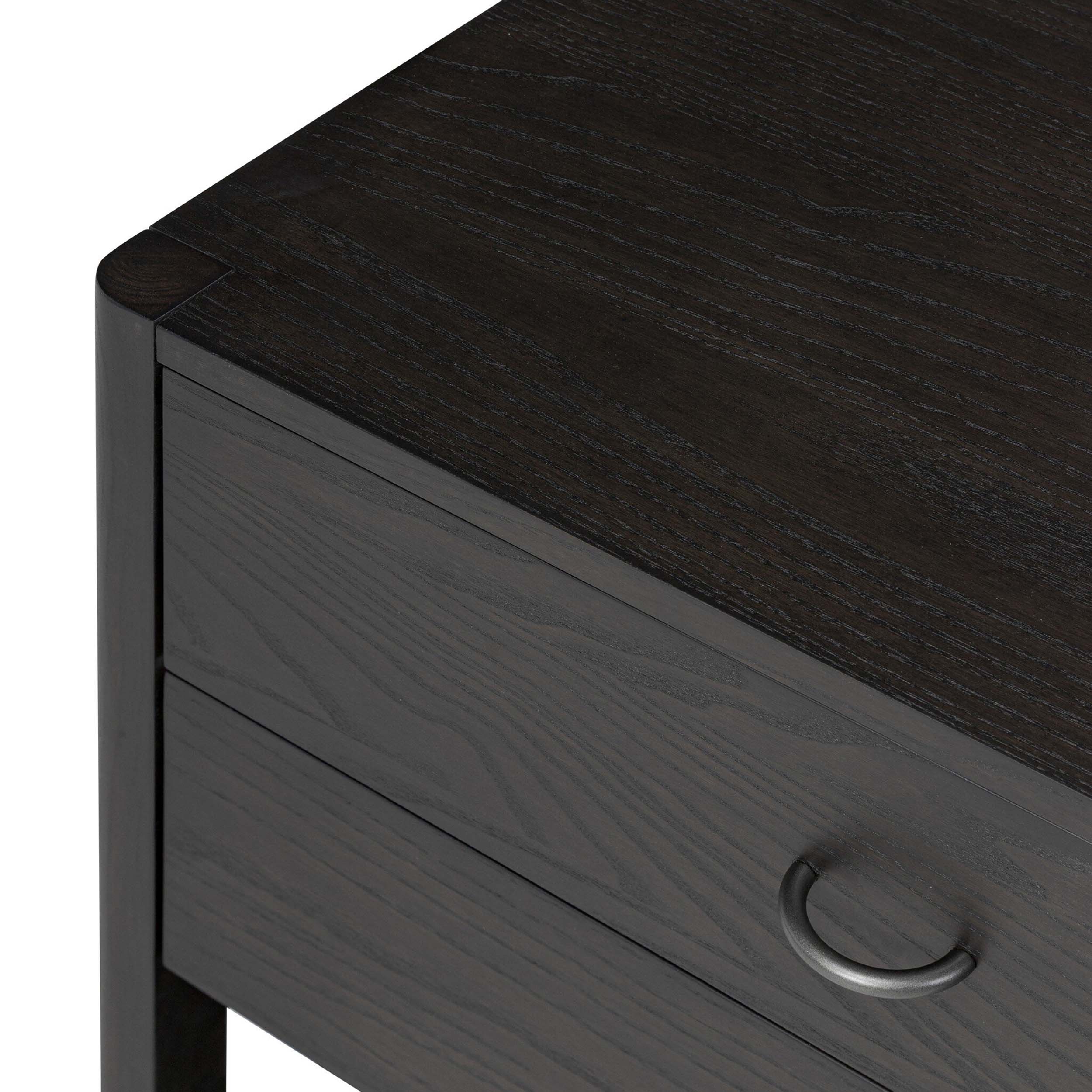 Zuma Nightstand, Smoked Black Ash Veneer