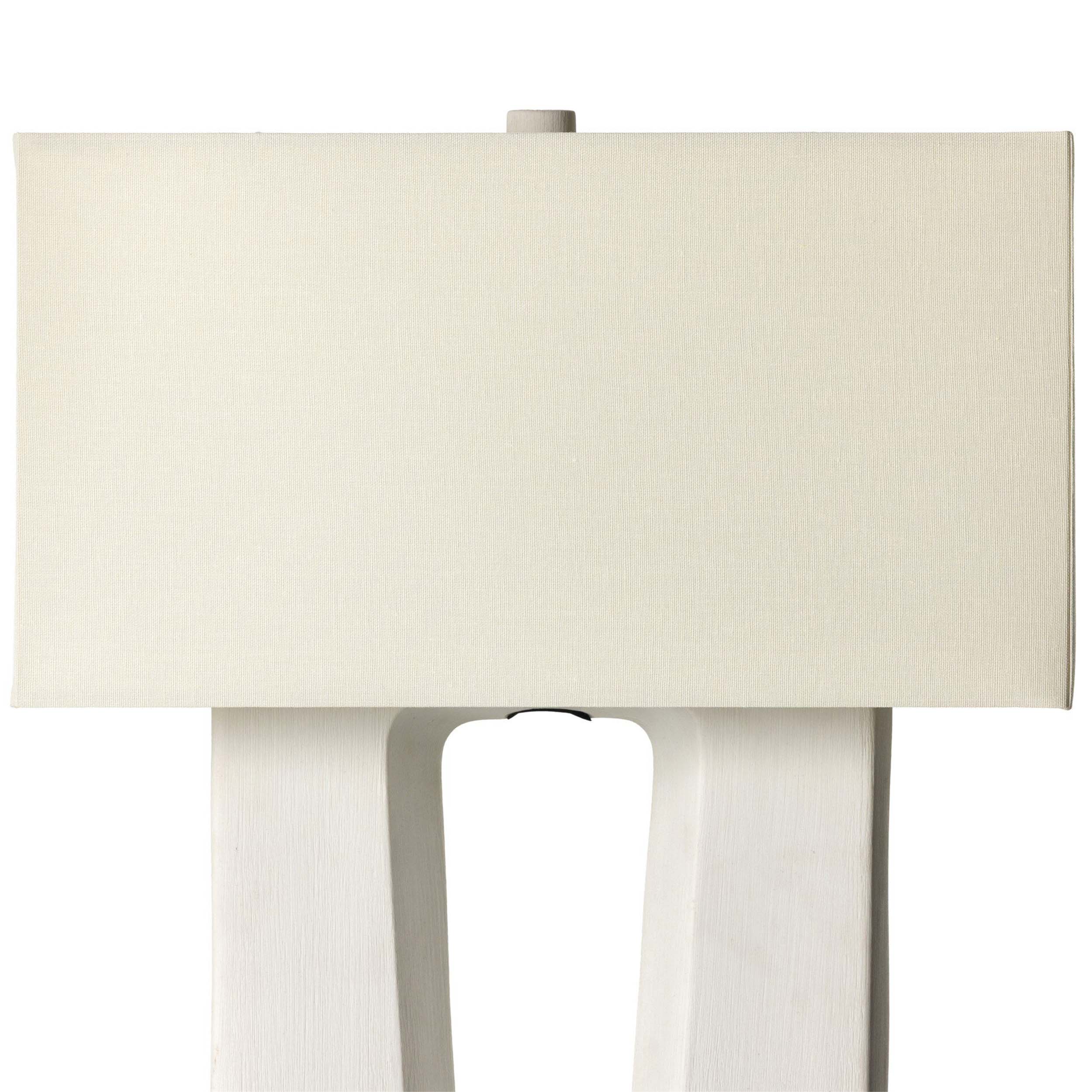 Cuit Table Lamp, Matte White Porcelain Ceramic