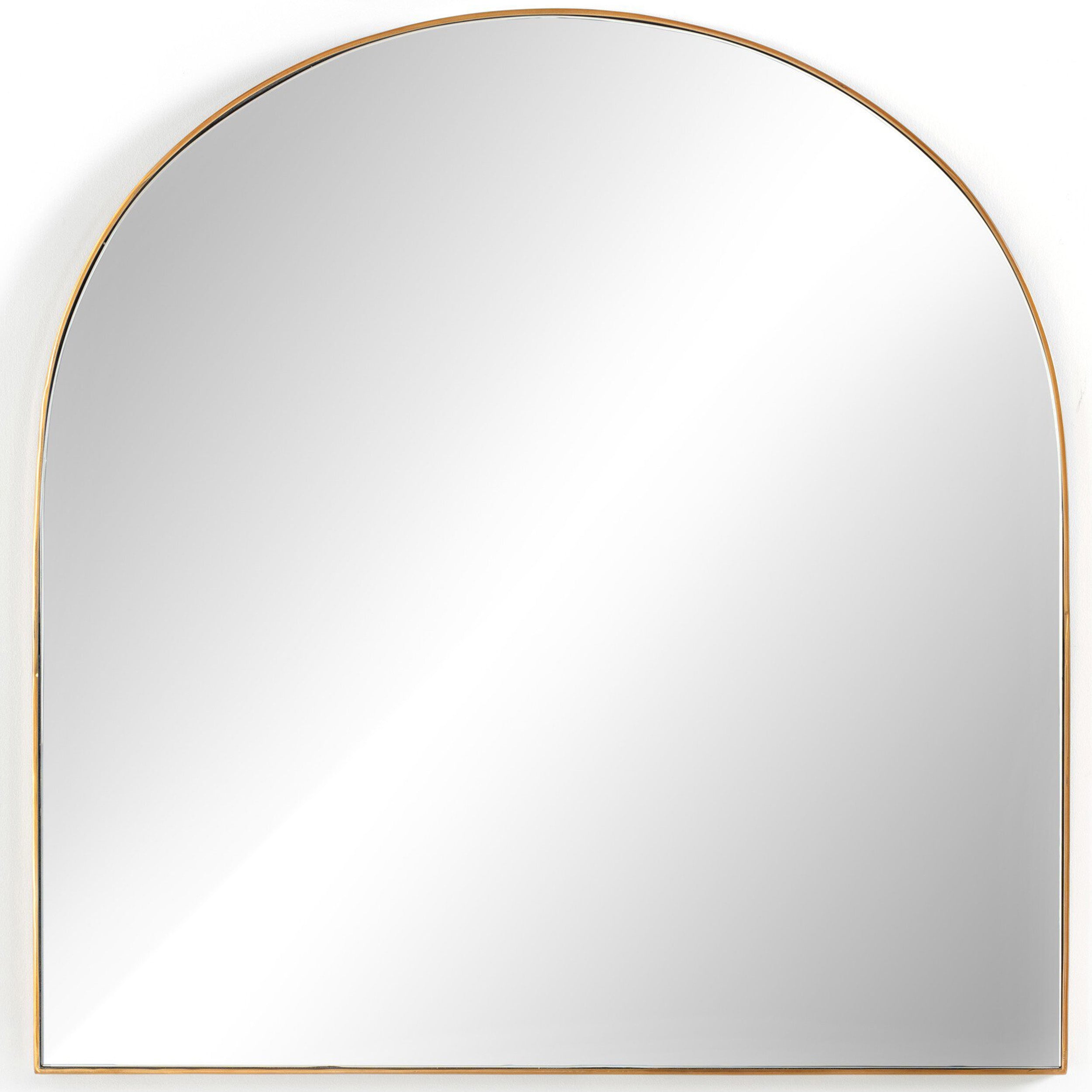 Georgina Wide Mirror, Polished Brass