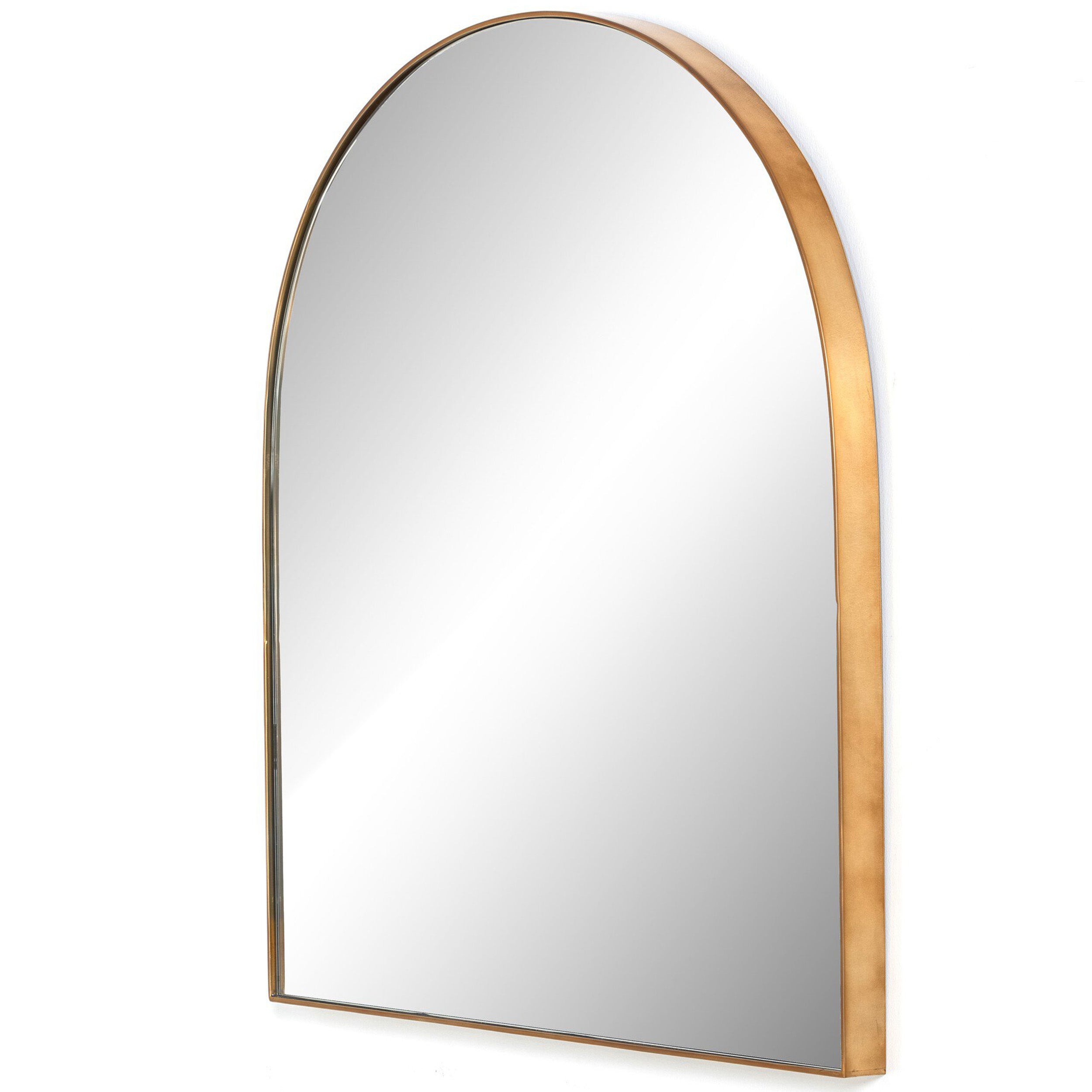 Georgina Wide Mirror, Polished Brass