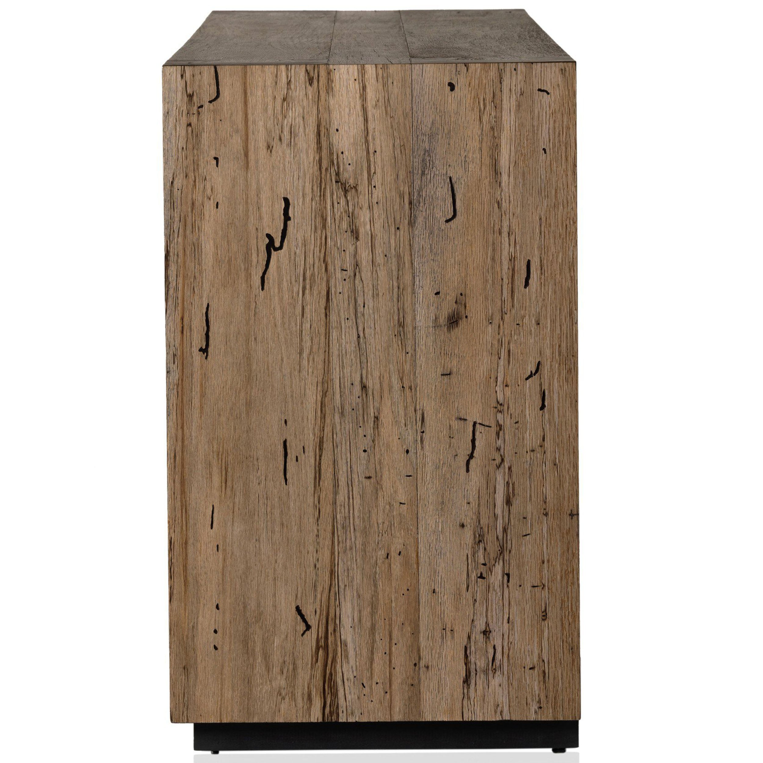 Abaso Sideboard, Rustic Wormwood Oak