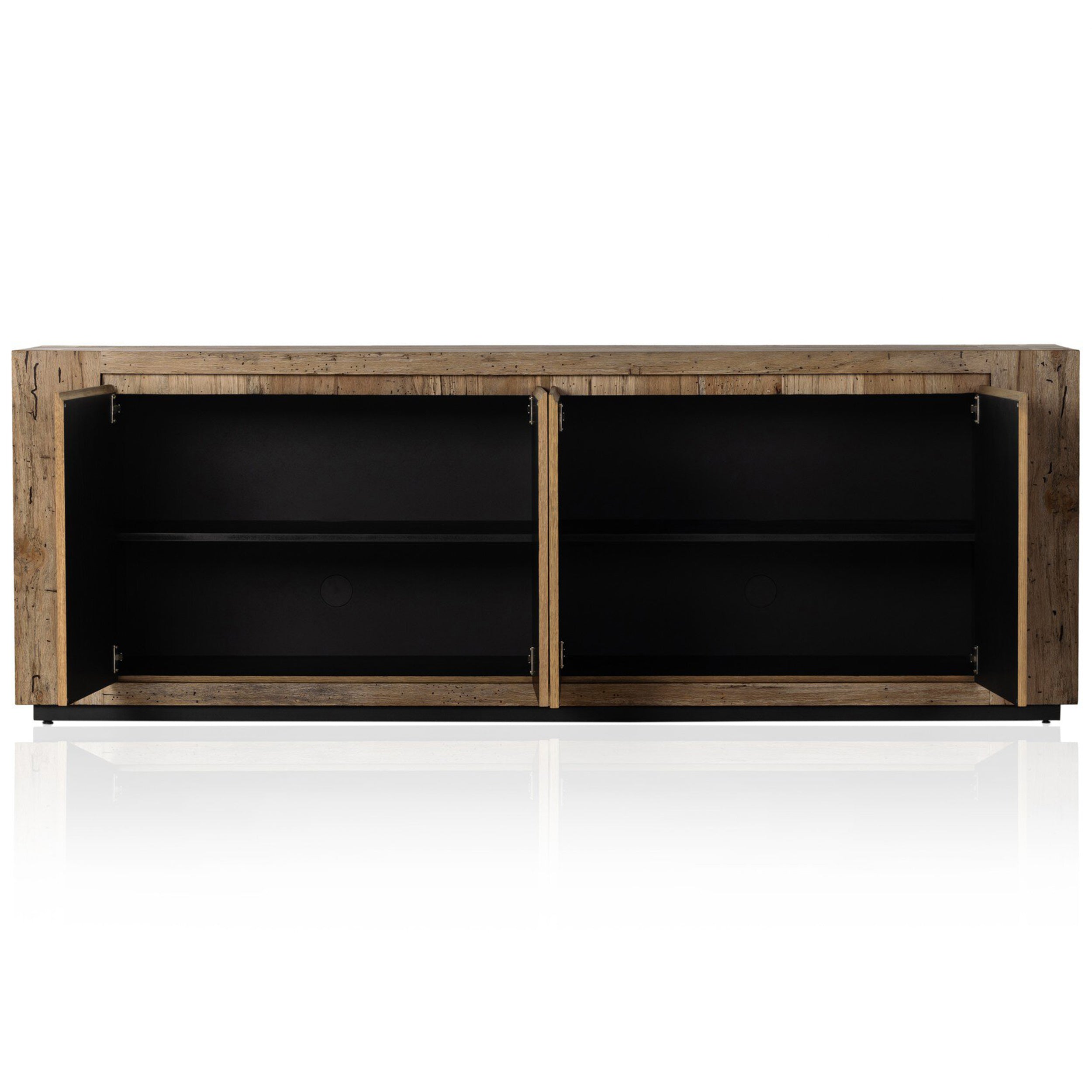 Abaso Sideboard, Rustic Wormwood Oak