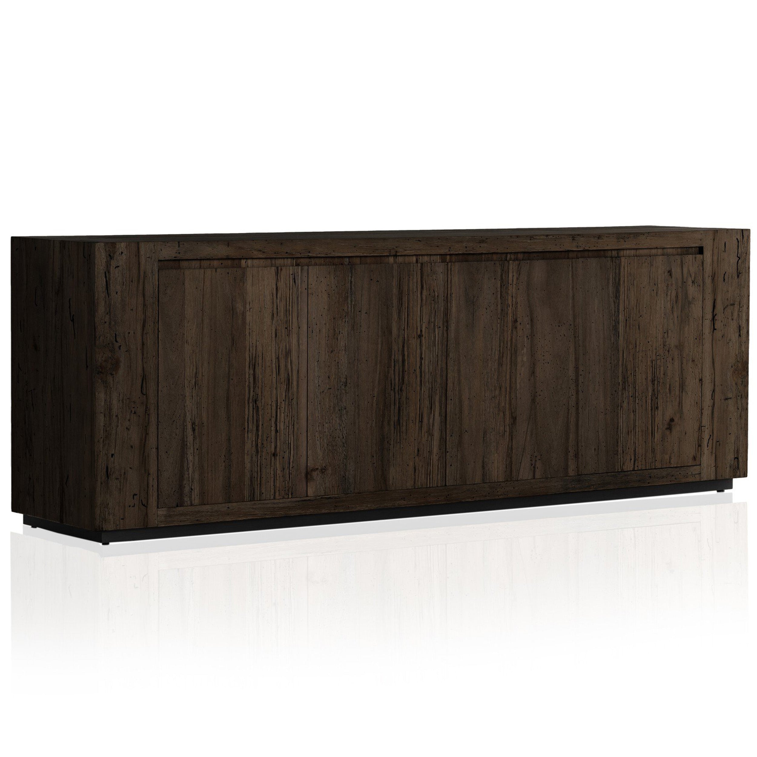 Abaso Sideboard, Ebony Rustic Wormwood Oak
