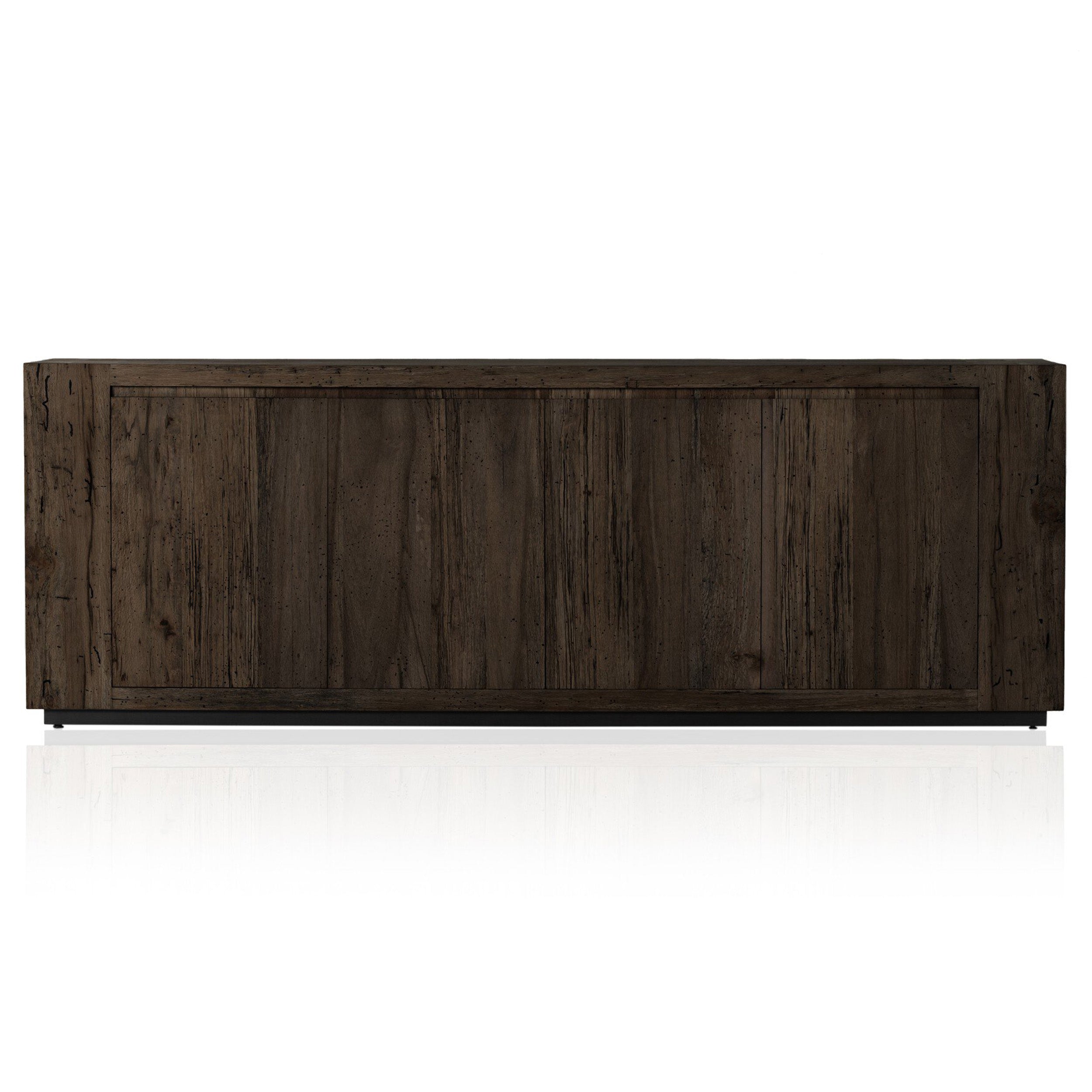 Abaso Sideboard, Ebony Rustic Wormwood Oak