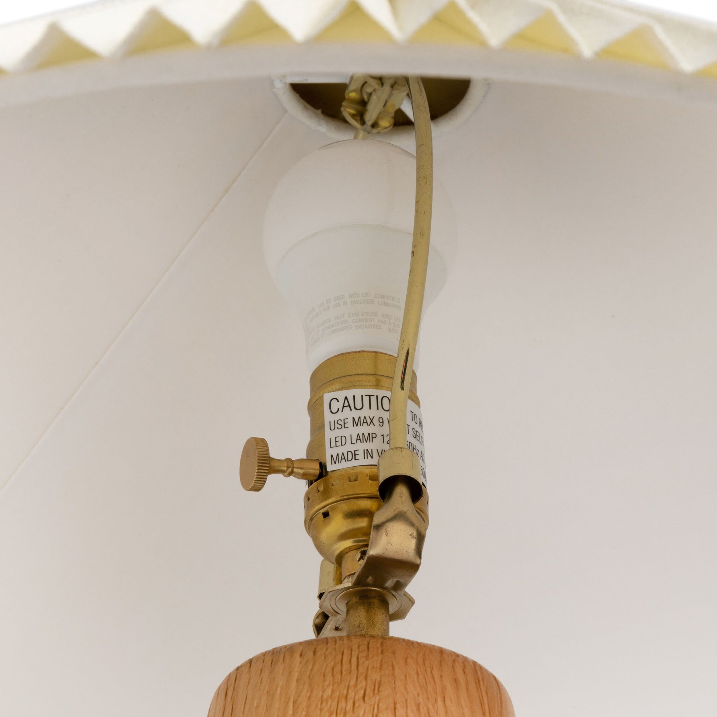 Nora Table Lamp, Light Oak