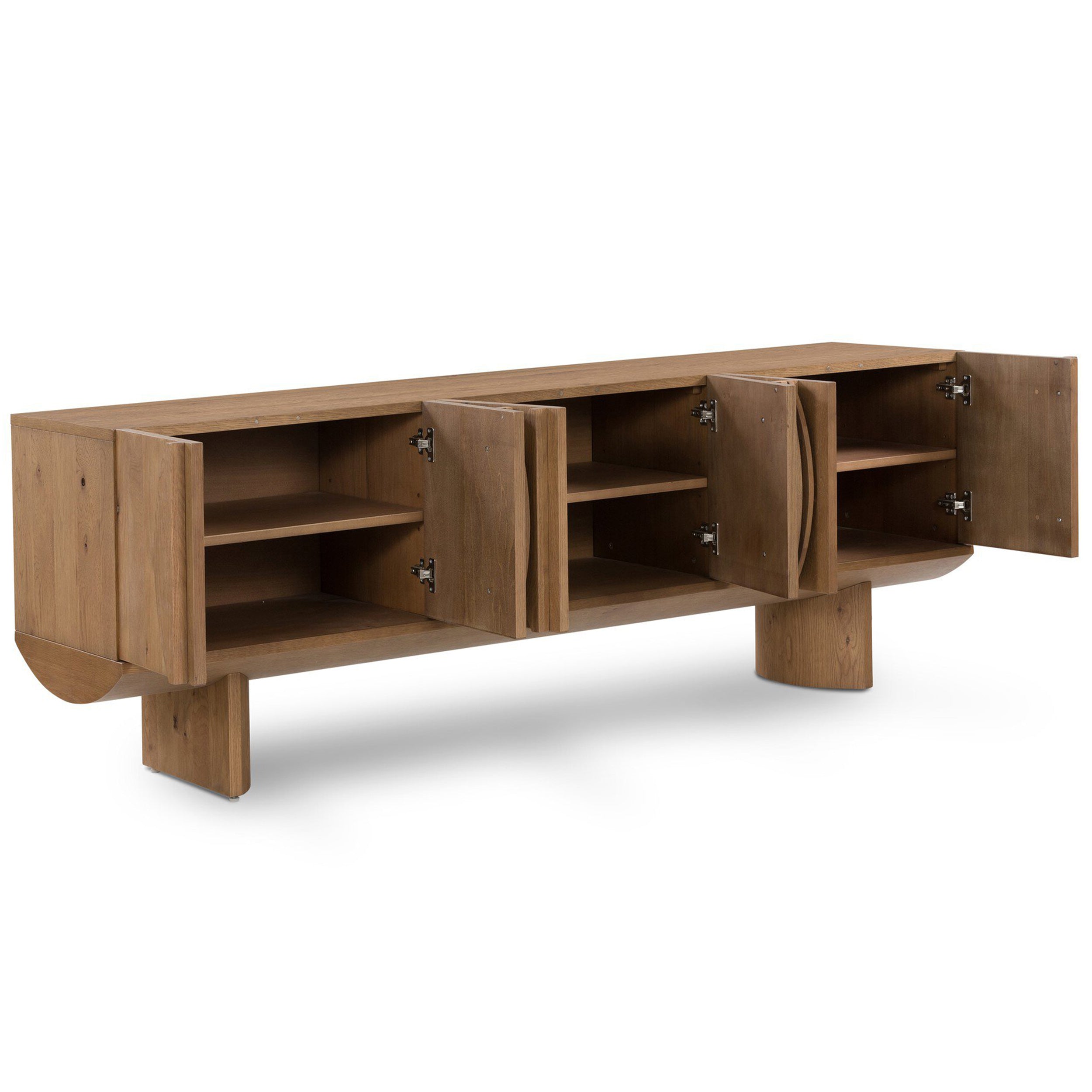 Pickford Media Console, Thick oak veneer