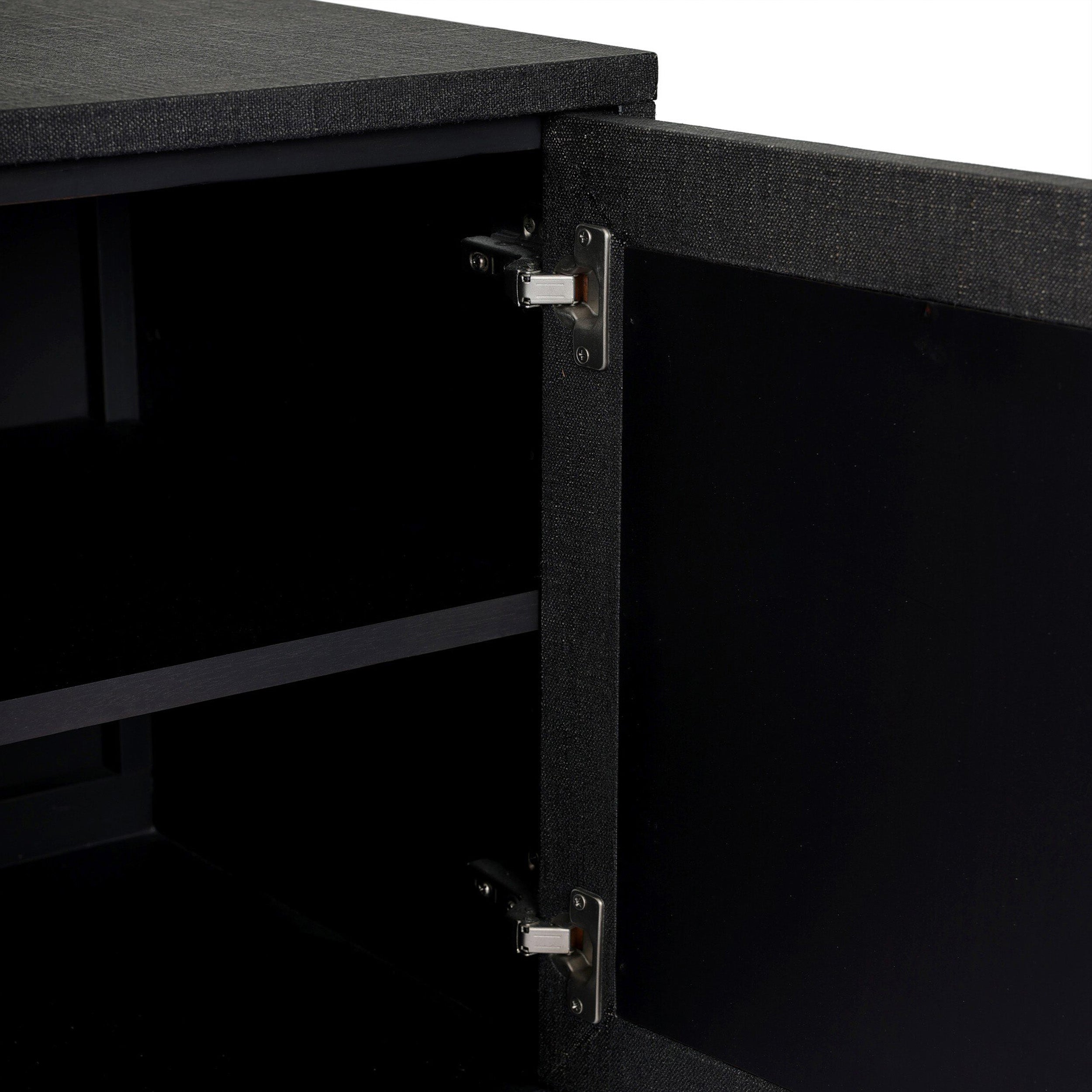 Cressida Sideboard, Black Linen