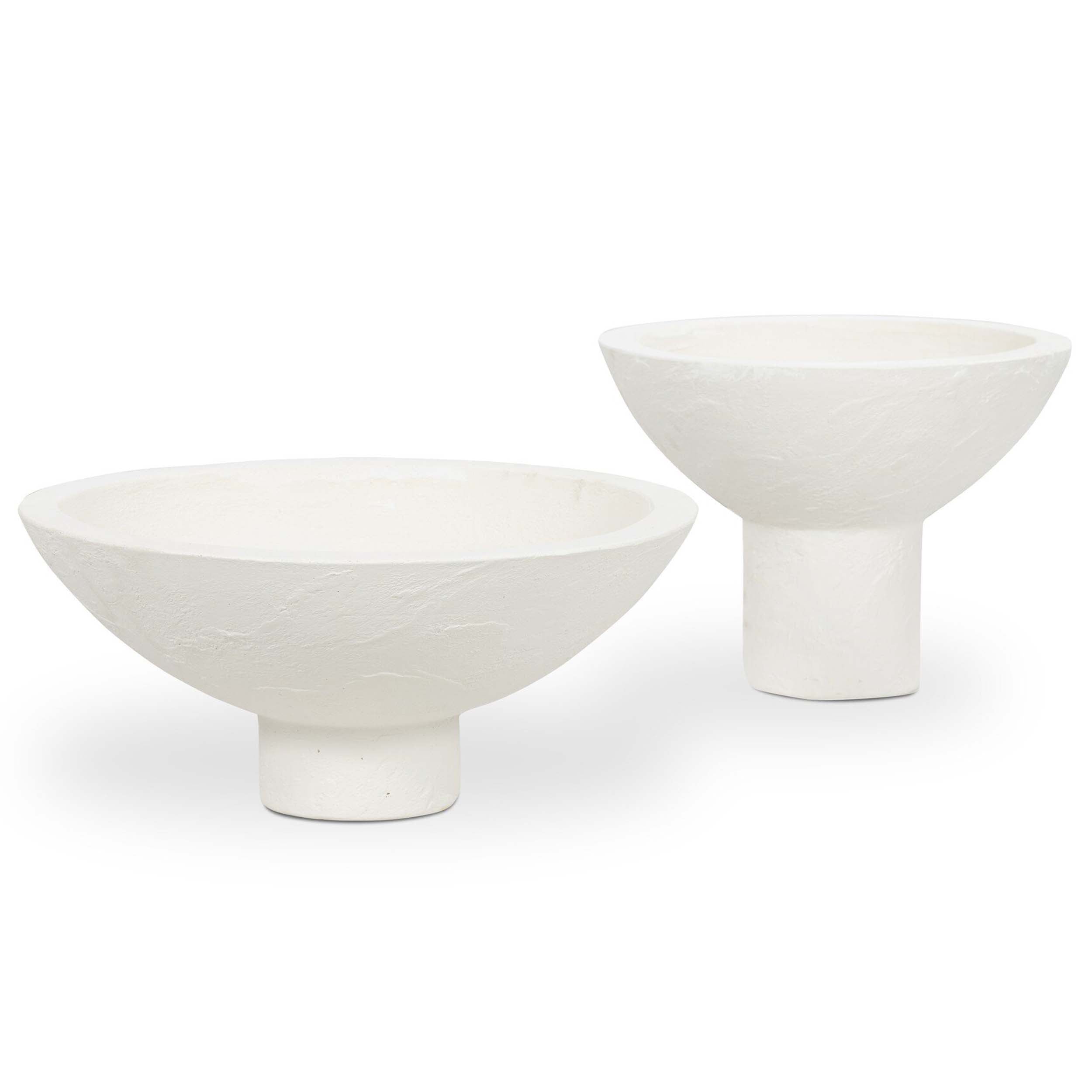 Pressler Outdoor Planter, Plaster Molded Concrete, Set of 2 in a sleek design suitable for indoor or outdoor use.