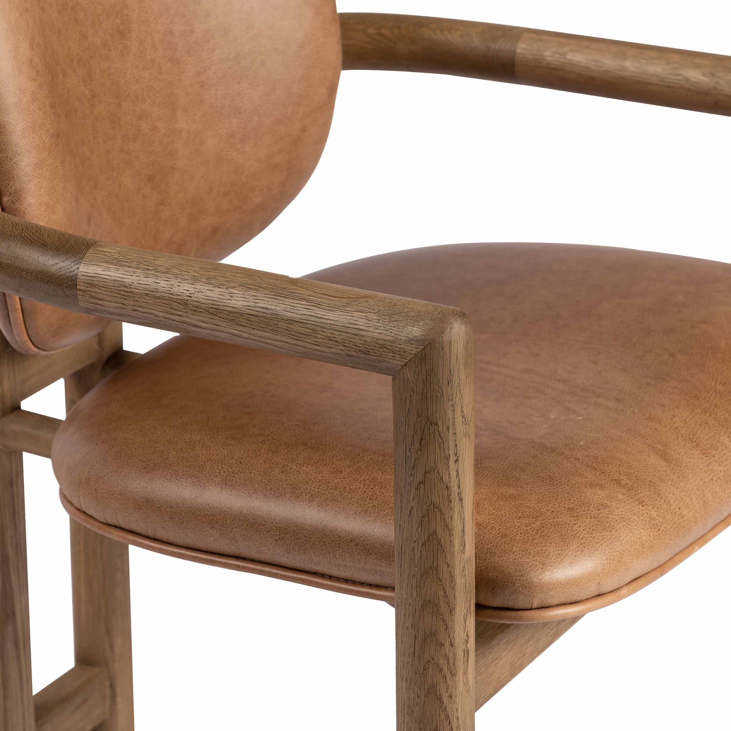 Madeira Dining Chair, Chaps Saddle