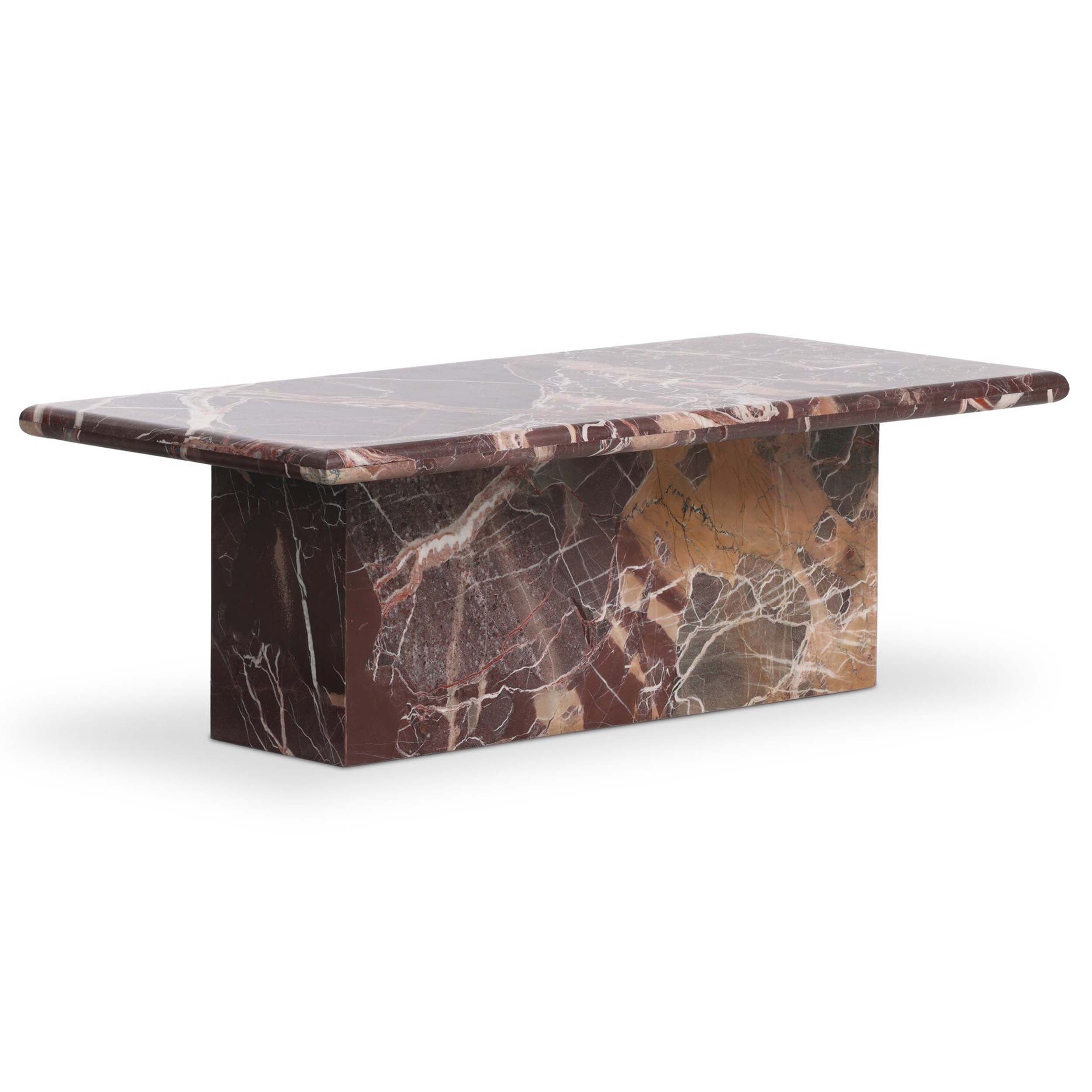 Arum Coffee Table, Merlot Marble