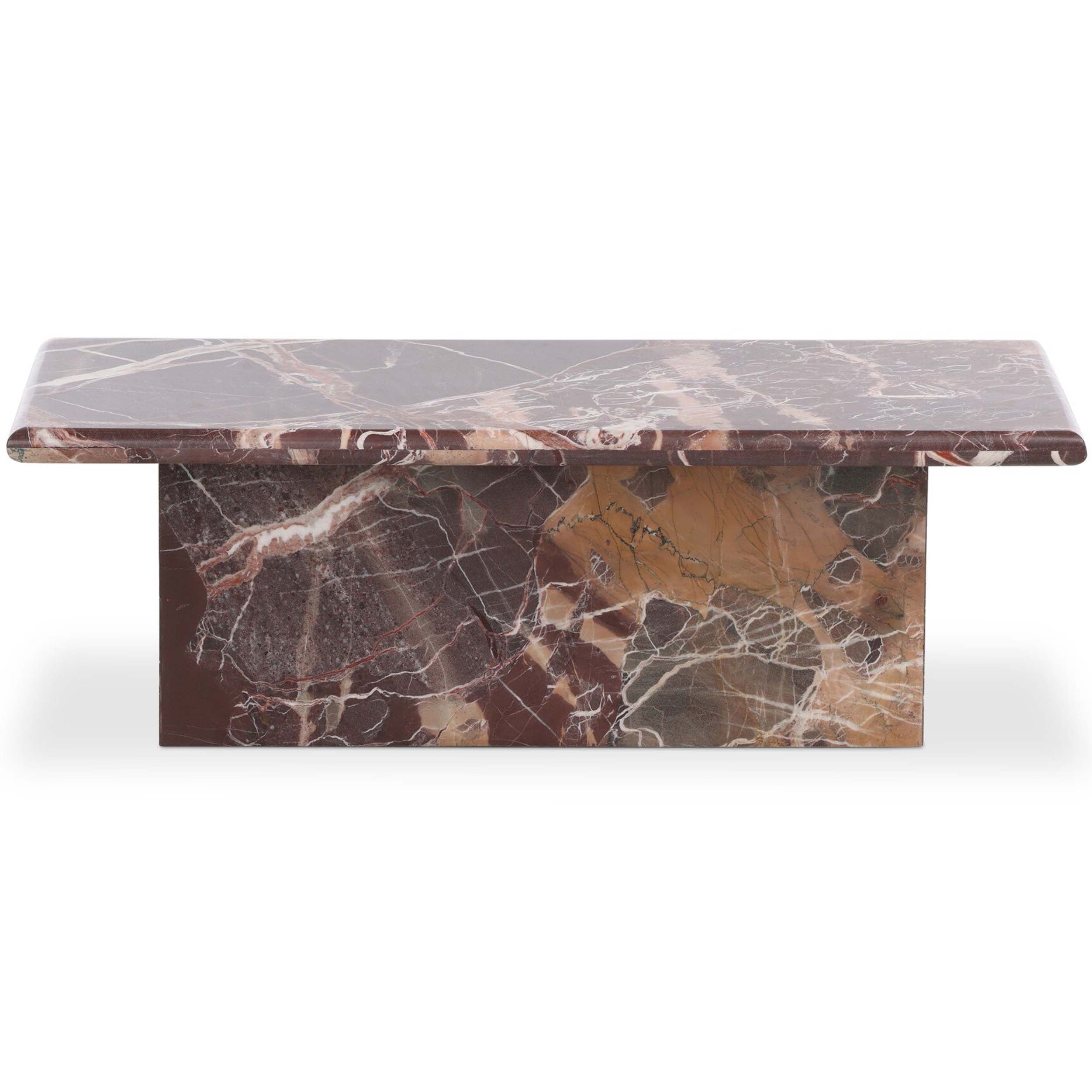 Arum Coffee Table, Merlot Marble