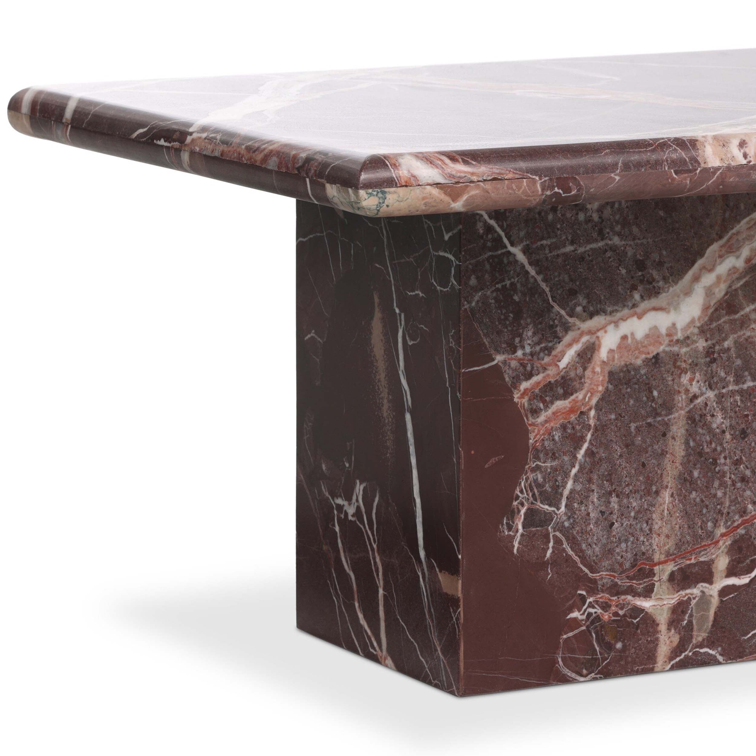 Arum Coffee Table, Merlot Marble