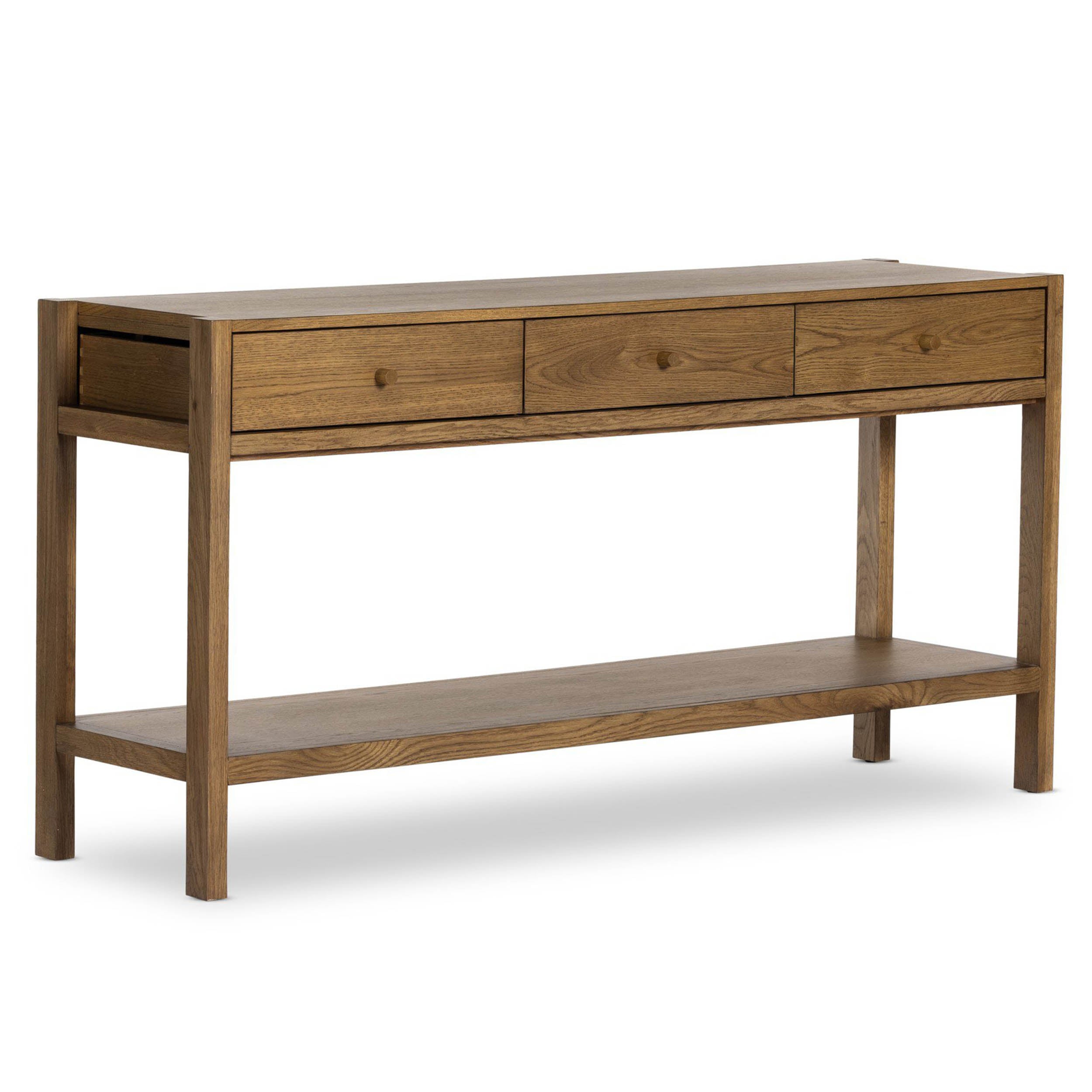 Meadow Console Table, Tawny Oak Veneer