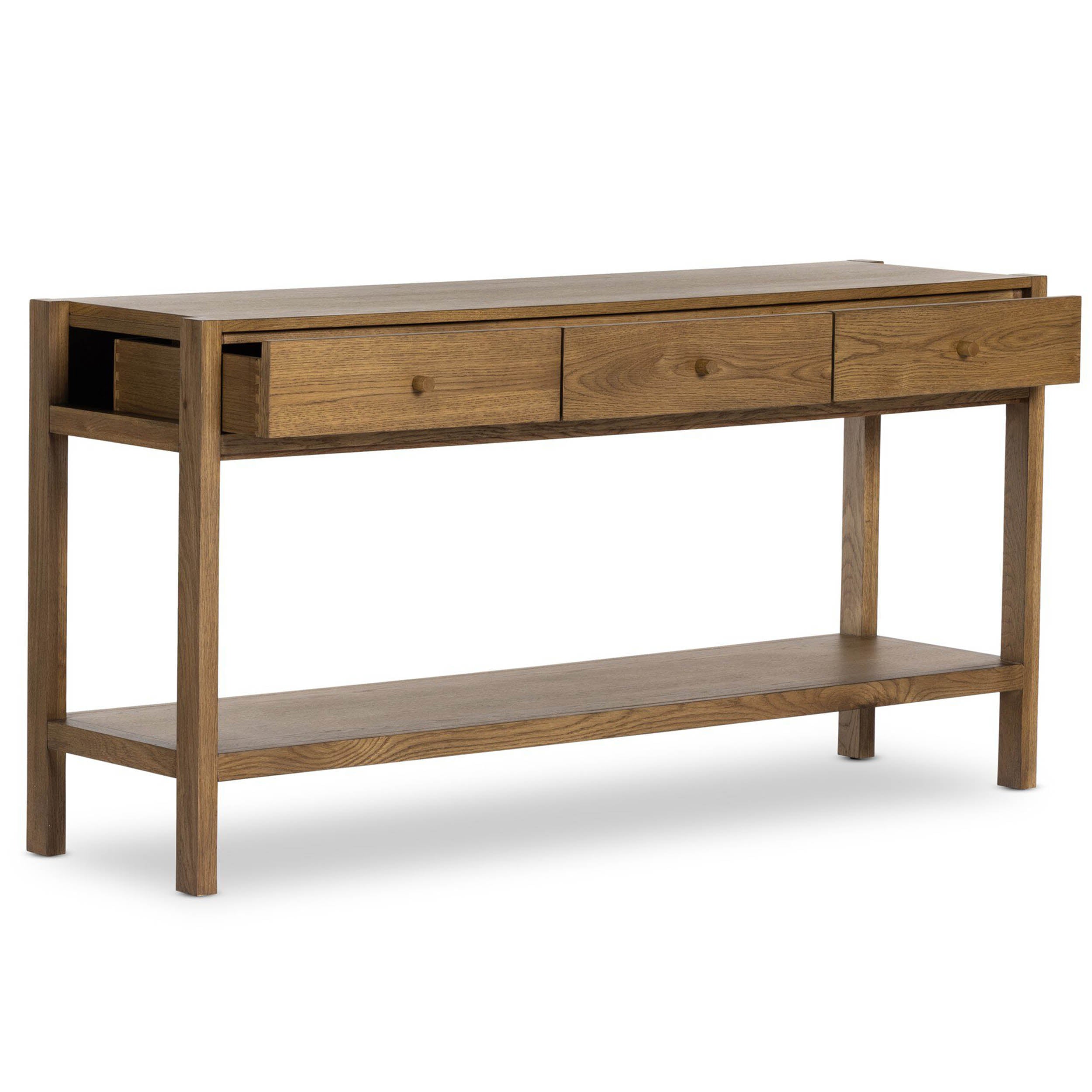 Meadow Console Table, Tawny Oak Veneer