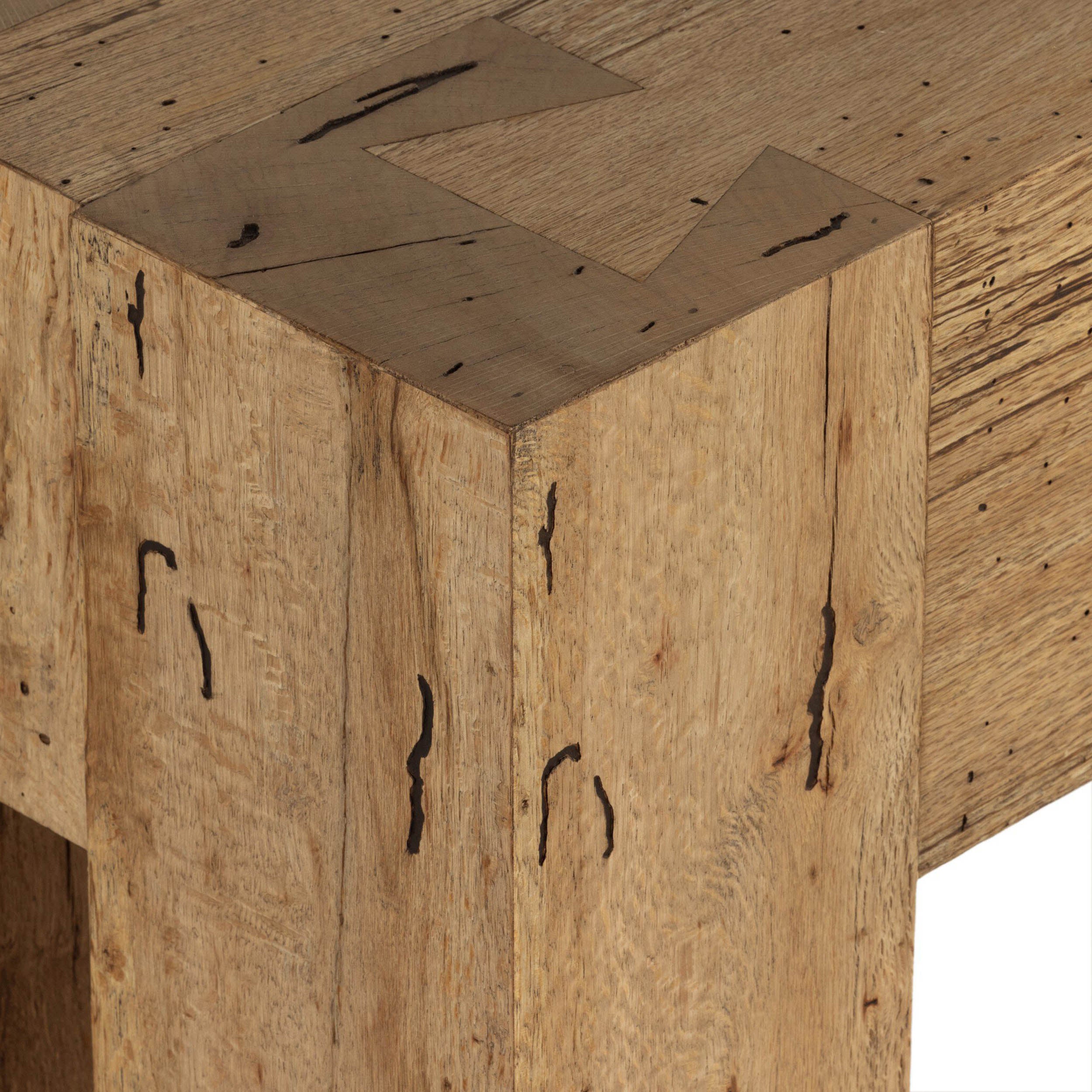 Abaso Console Table, Rustic Ash Oyster