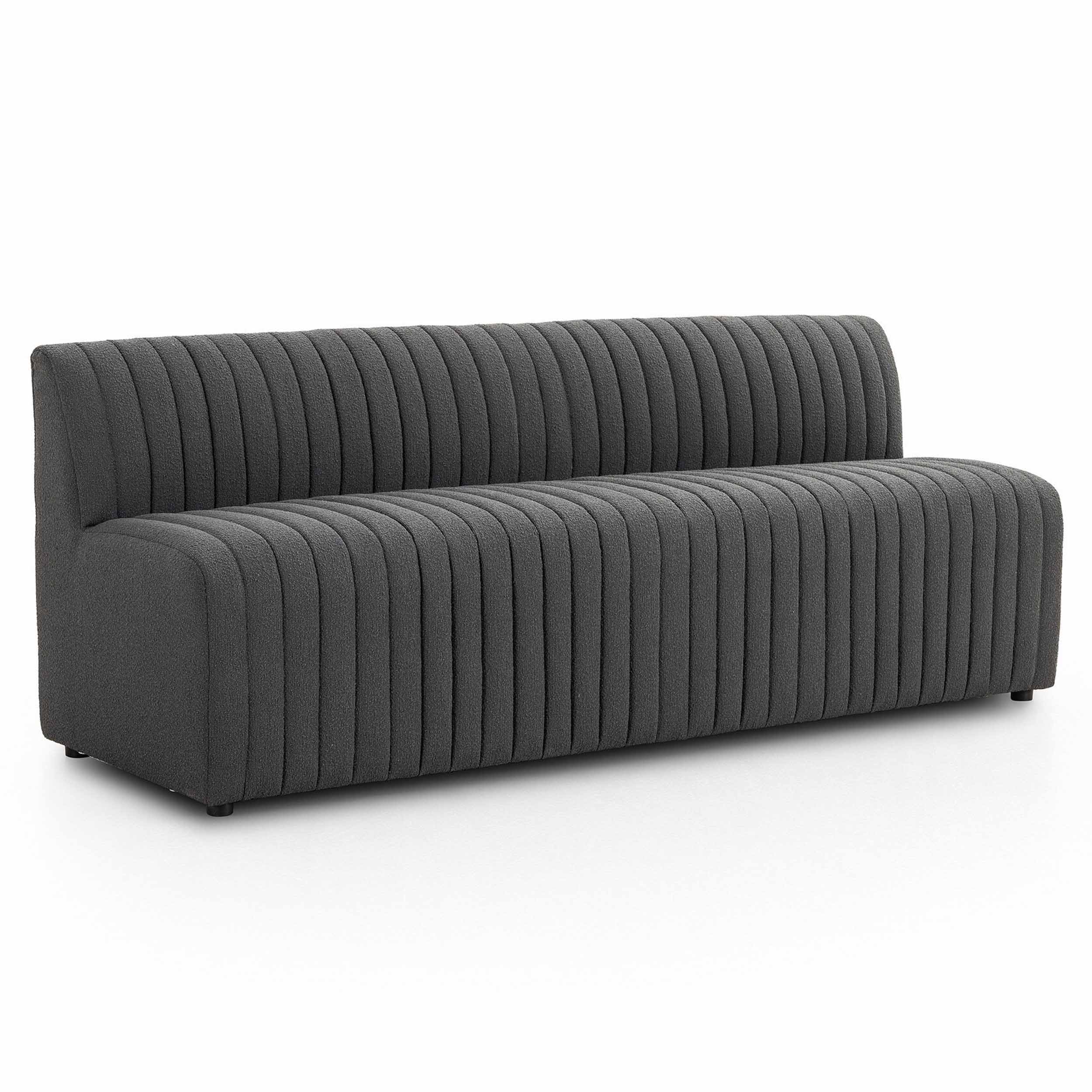 Build Your Own: Augustine Dining Banquette, FIQA Boucle Charcoal, 82" Bench