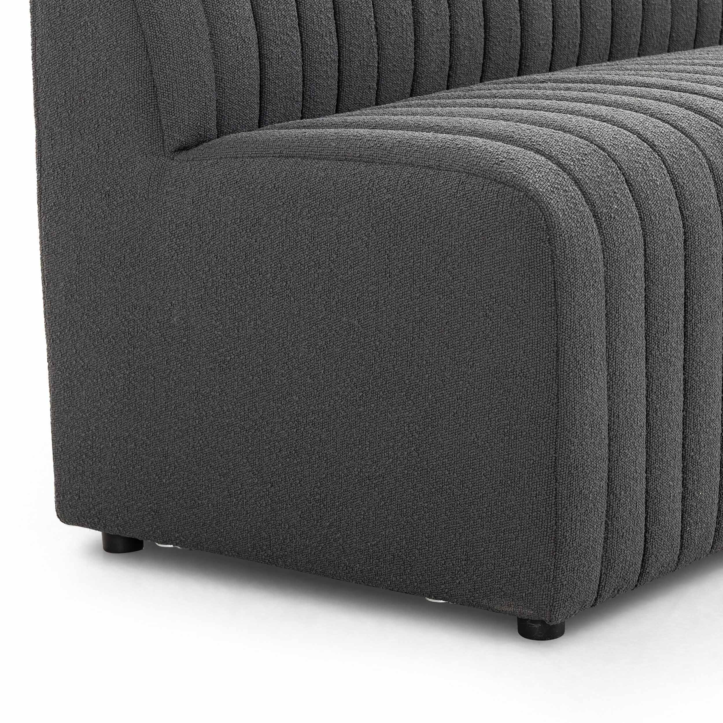 Build Your Own: Augustine Dining Banquette, FIQA Boucle Charcoal, 82" Bench