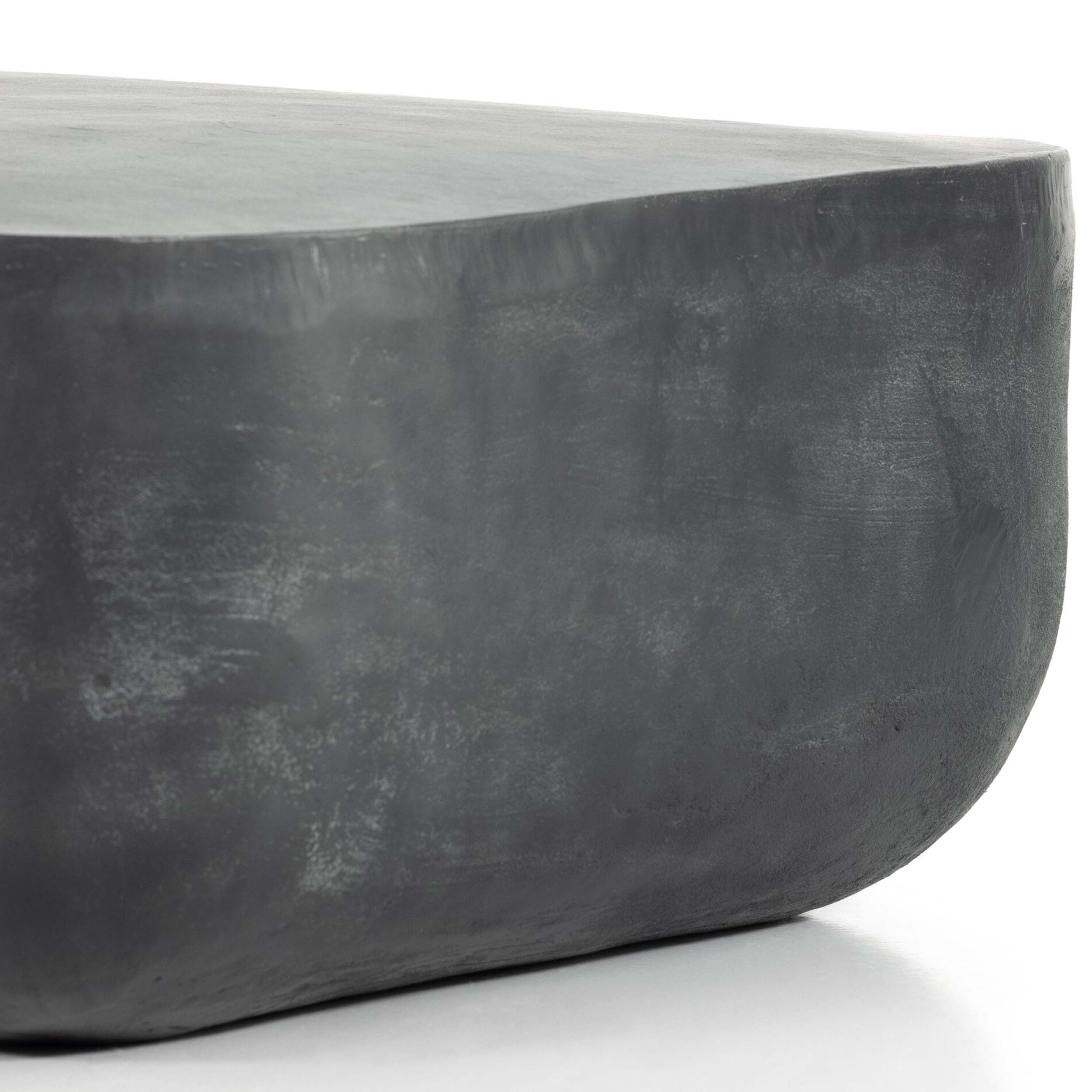 Basil Square Outdoor Coffee Table, Aged Grey