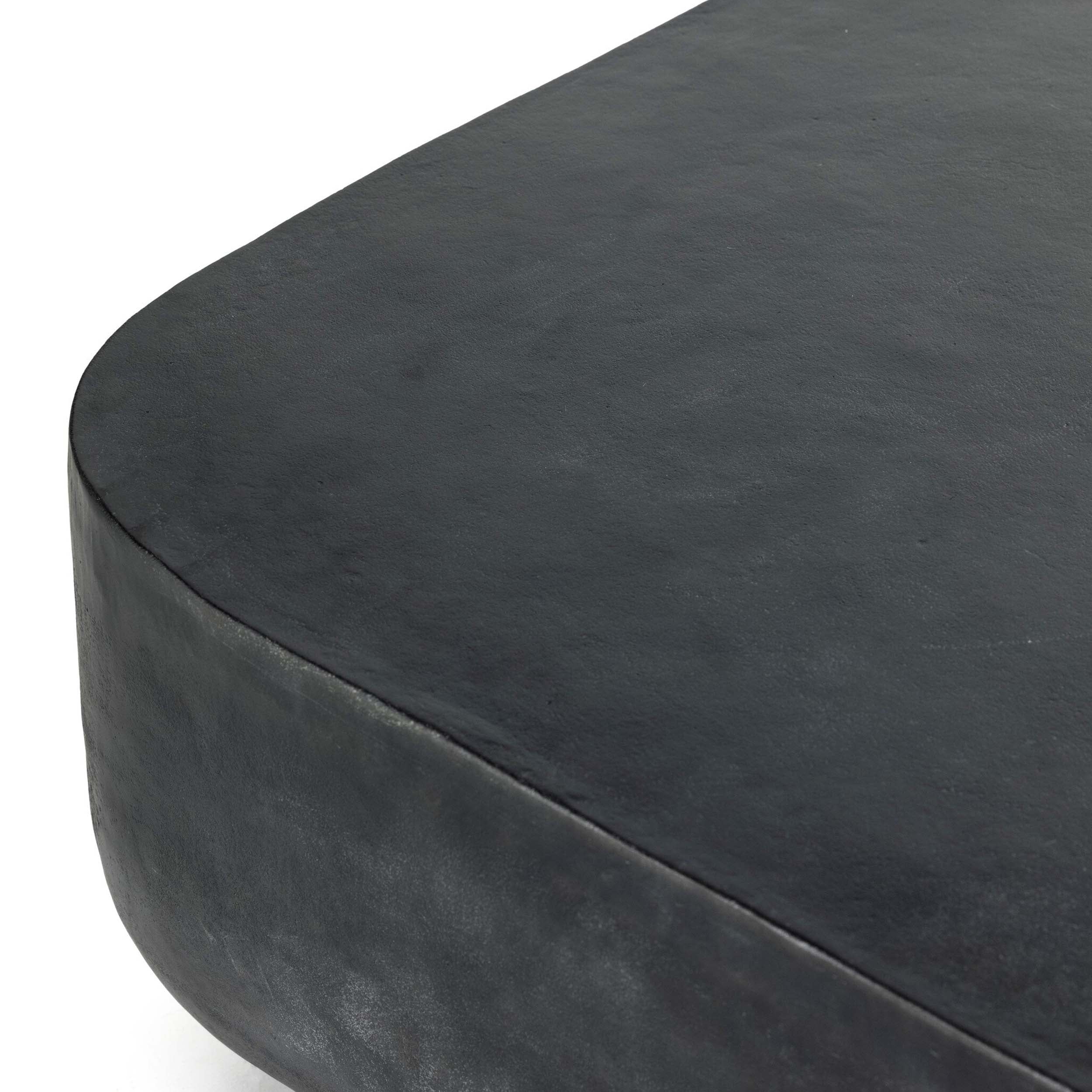 Basil Square Outdoor Coffee Table, Aged Grey