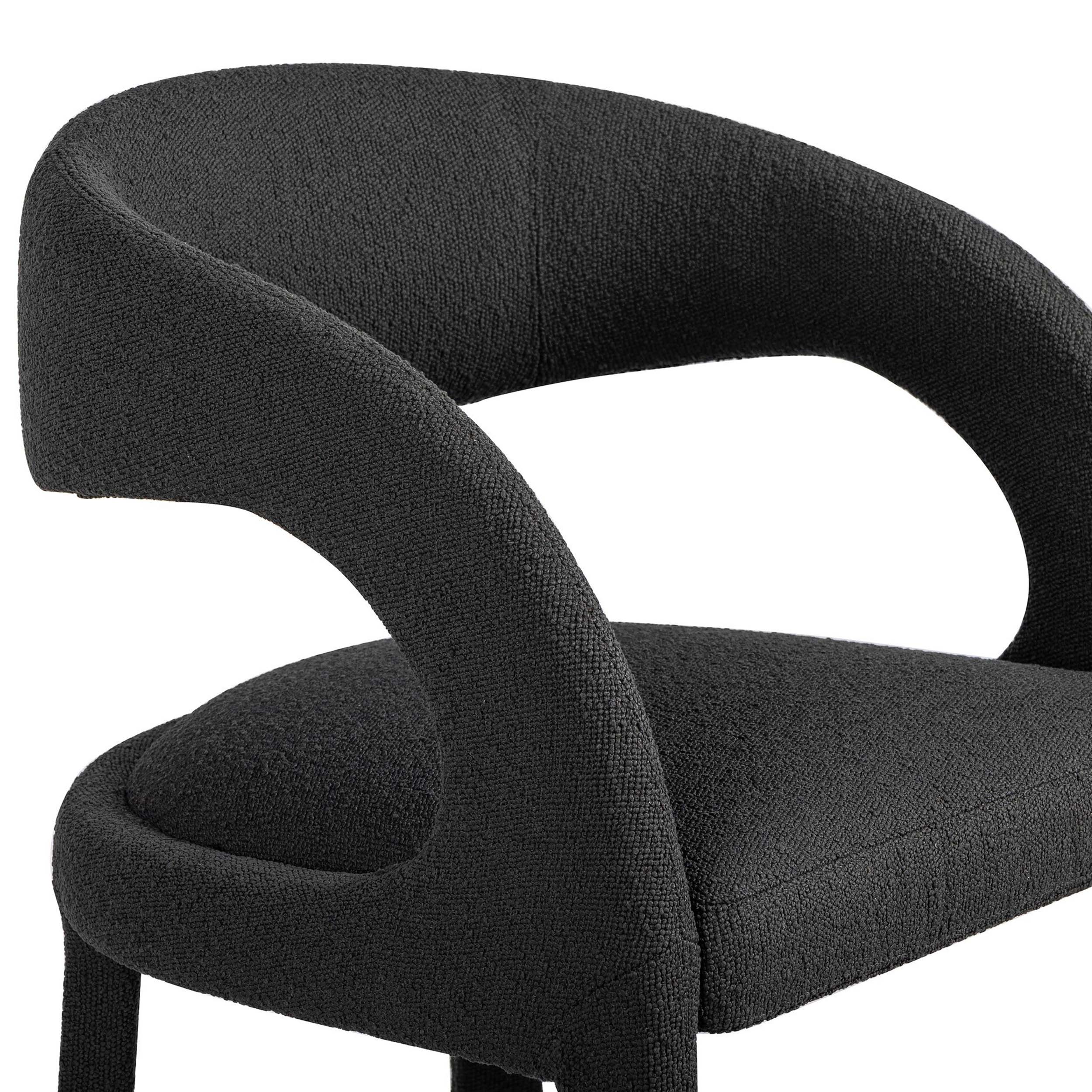 Hawkins Bar + Counter Stool, FIQA Boucle Charcoal