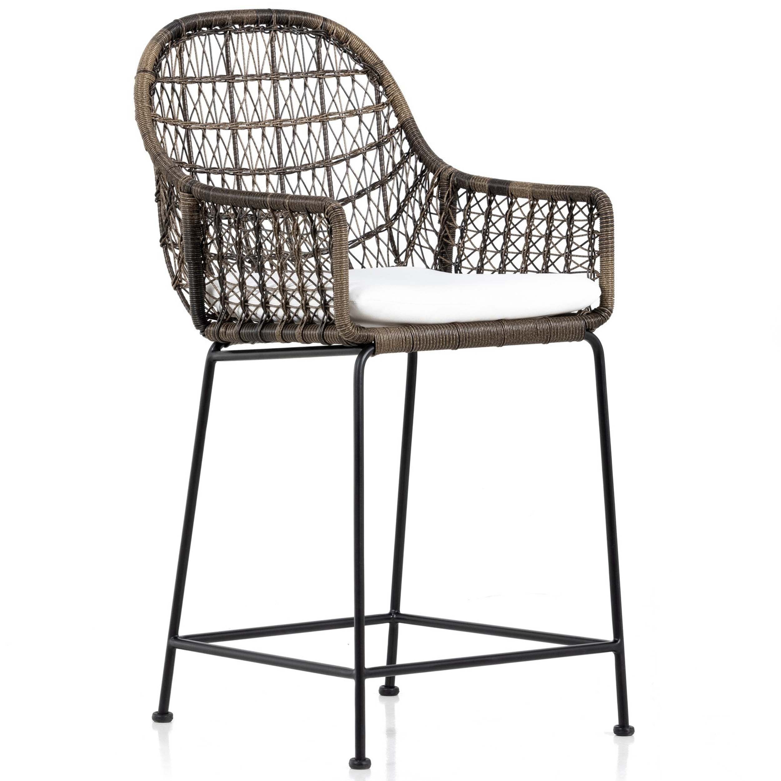 Bandera Outdoor Bar + Counter Stool, Stinson White