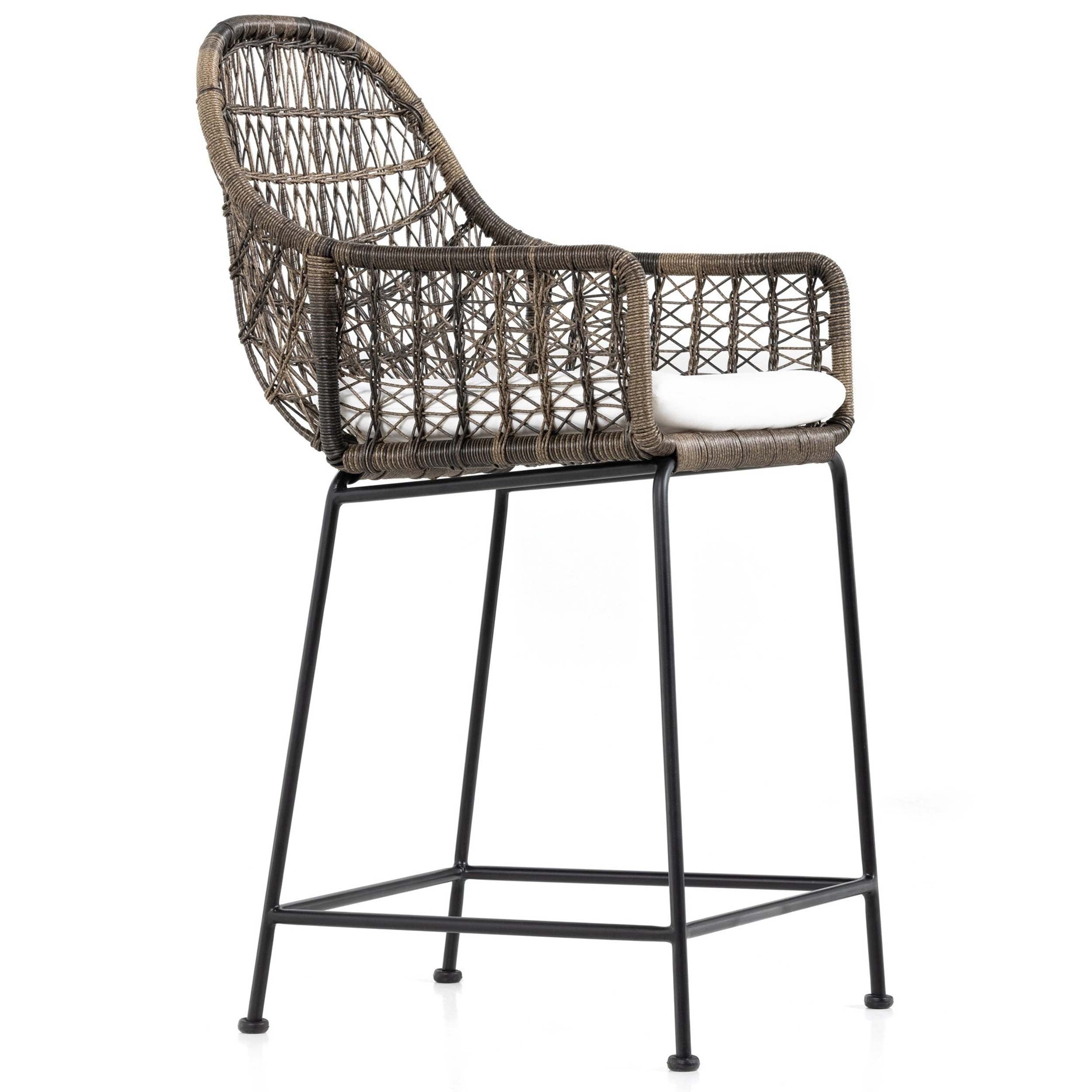 Bandera Outdoor Bar + Counter Stool, Stinson White