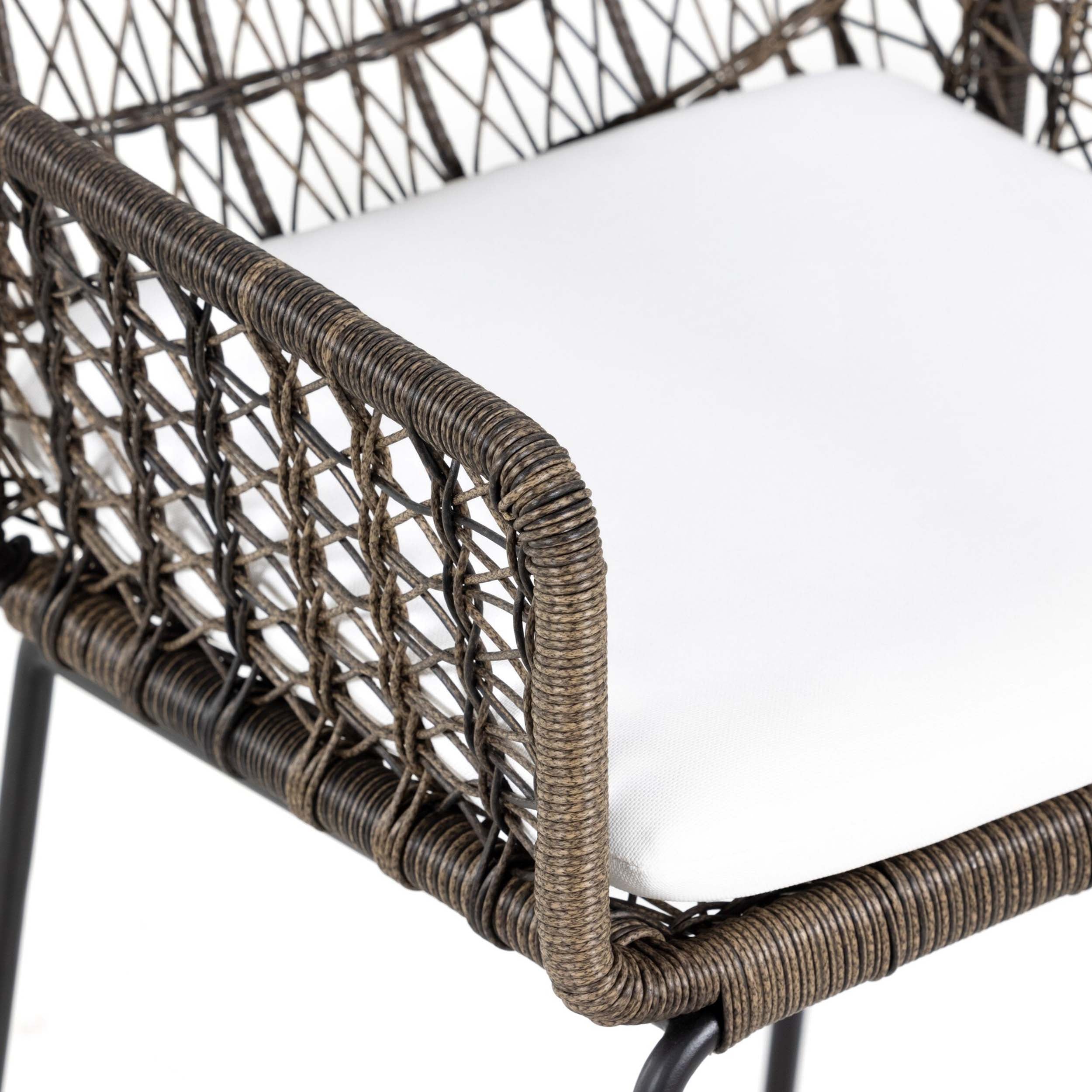 Bandera Outdoor Bar + Counter Stool, Stinson White
