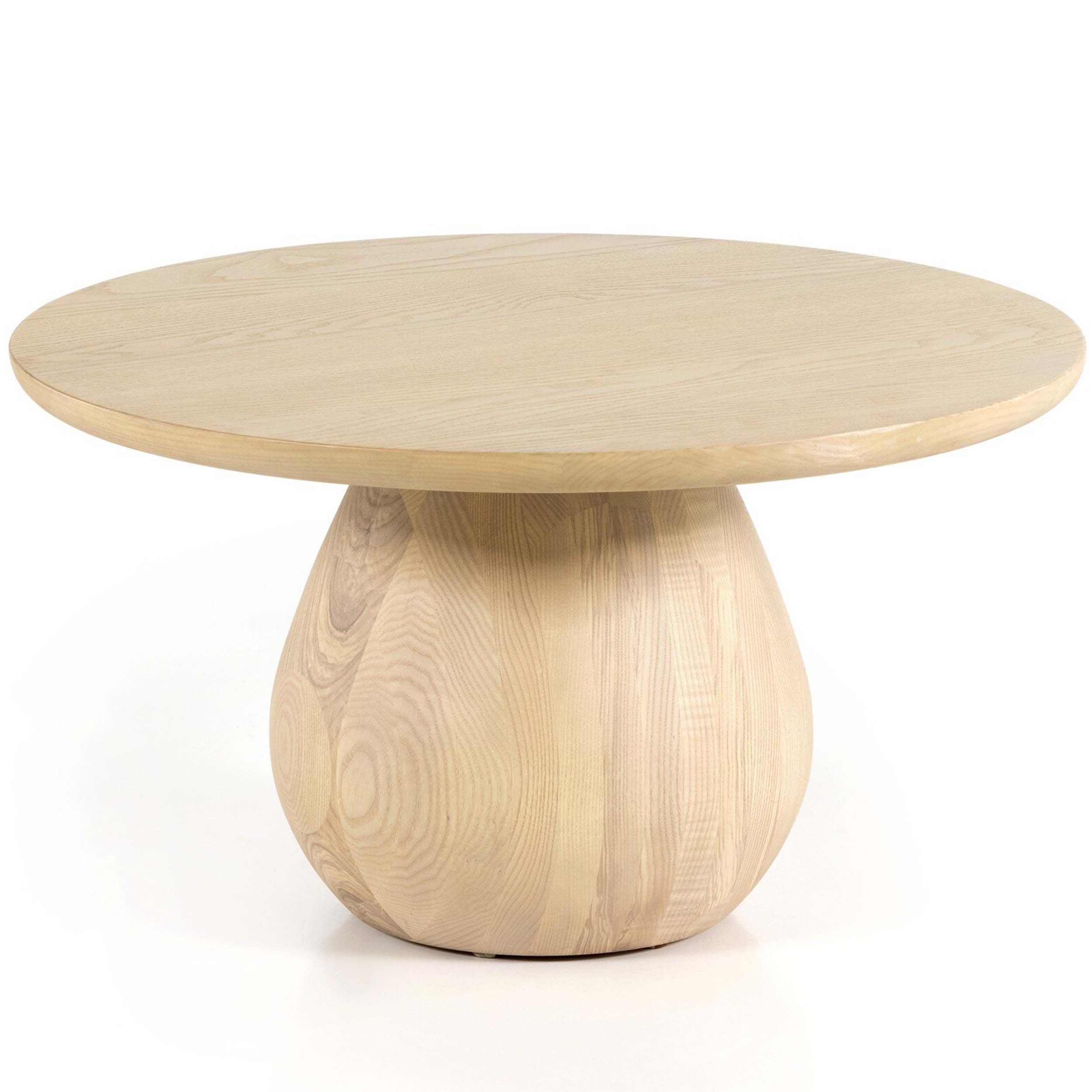 Merla Wood Bunching Table, Light Natural Ash Veneer