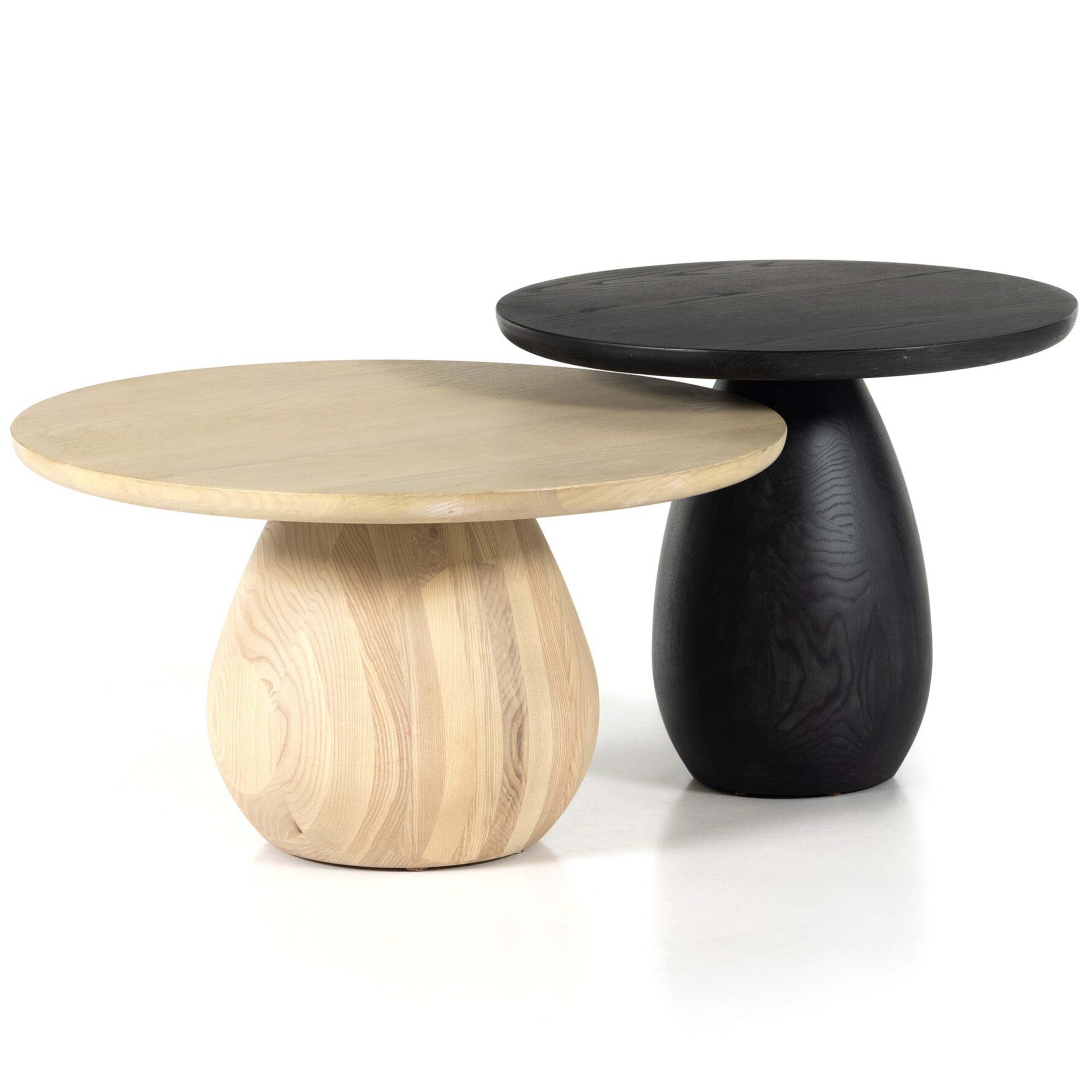 Merla Wood Bunching Table, Light Natural Ash Veneer