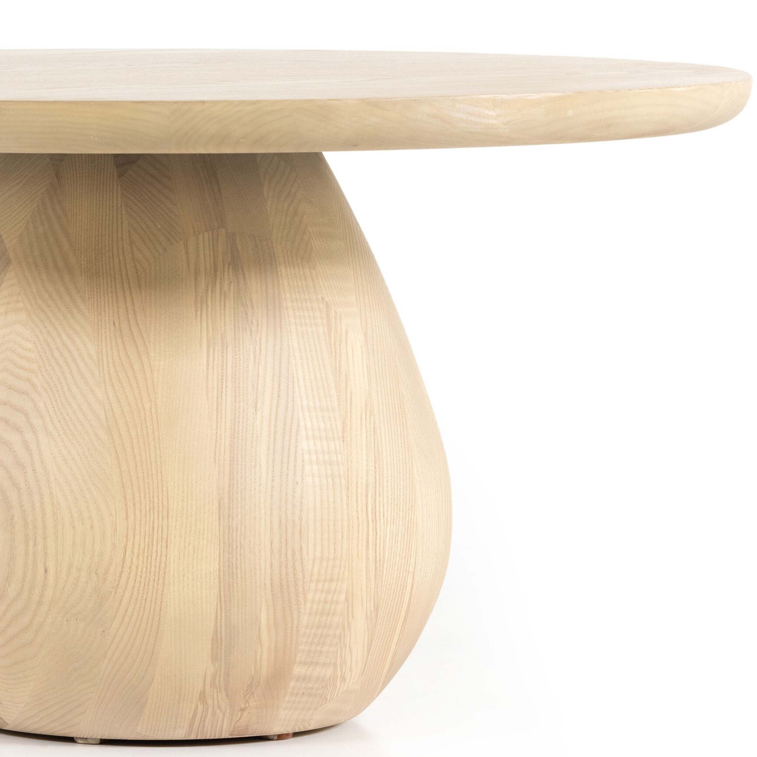 Merla Wood Bunching Table, Light Natural Ash Veneer