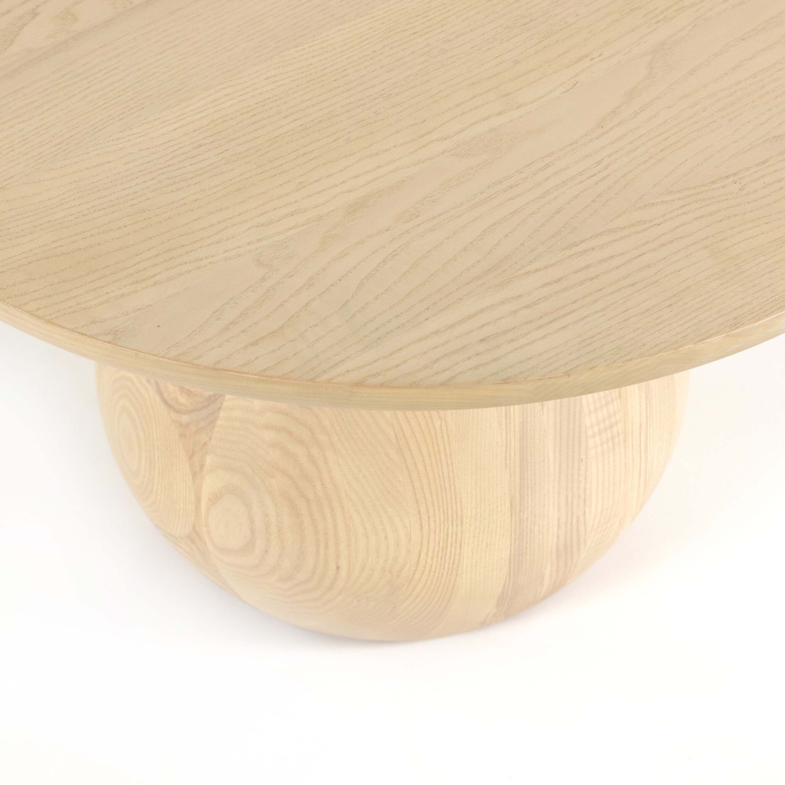 Merla Wood Bunching Table, Light Natural Ash Veneer