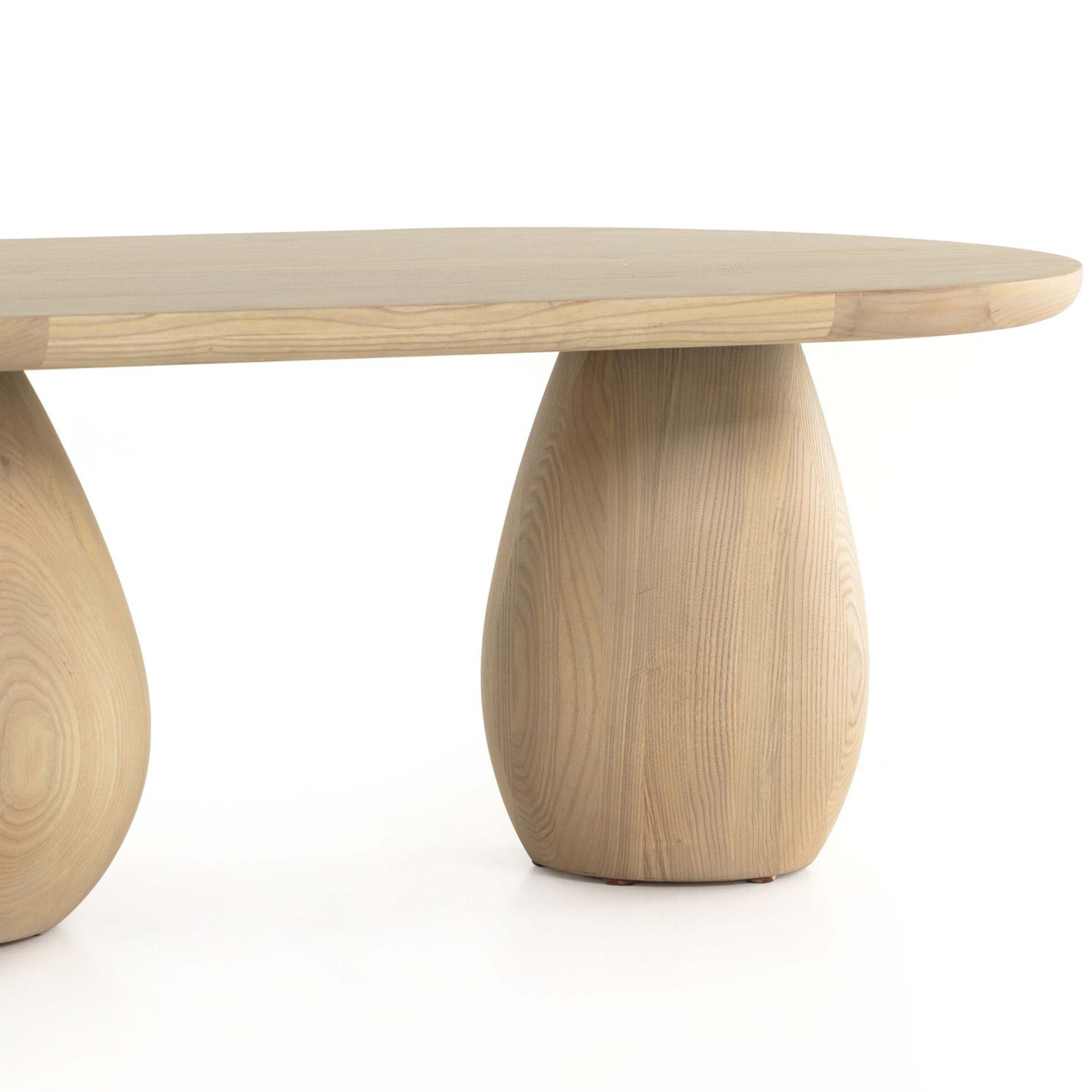 Merla Wood Coffee Table, Light Natural Ash Veneer