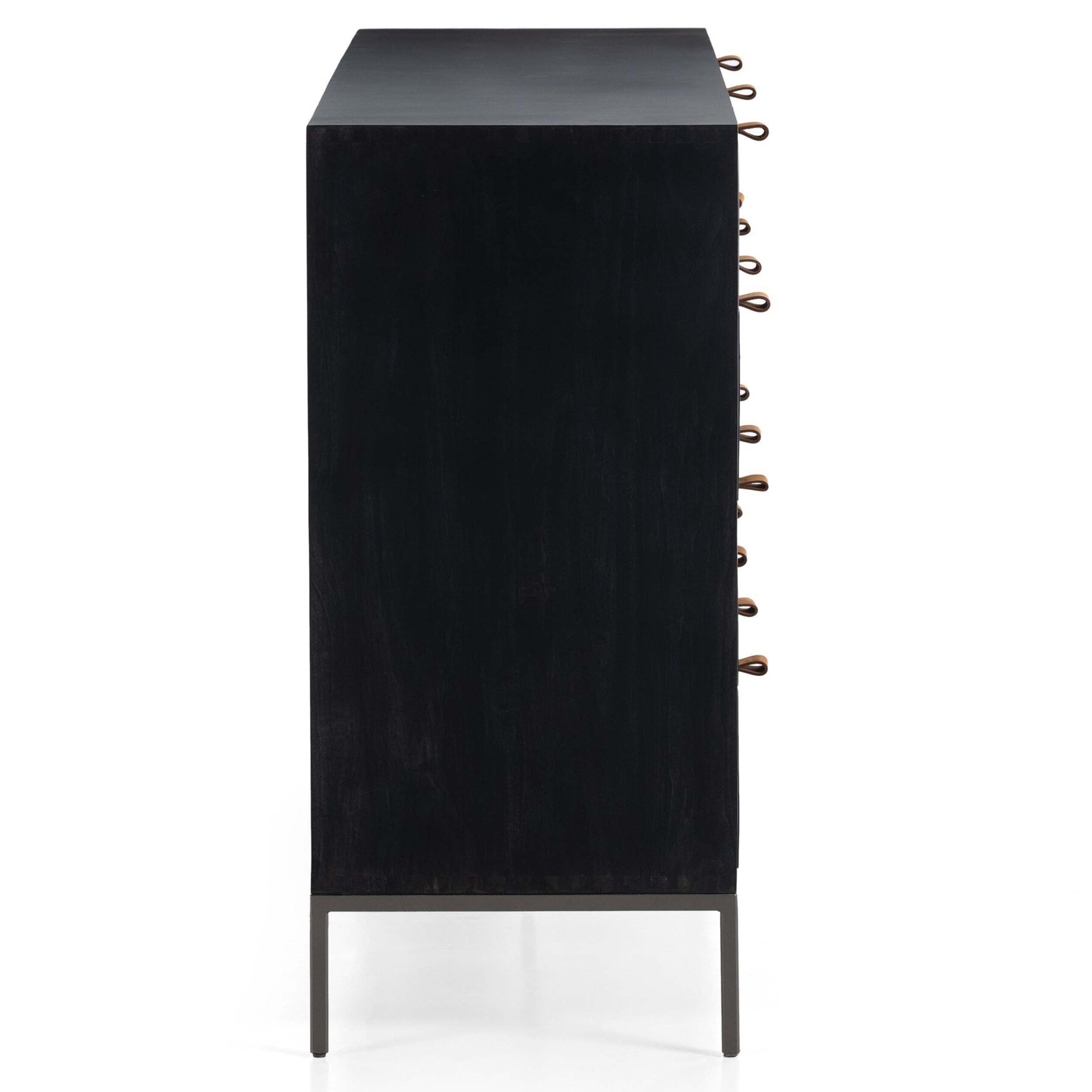 Trey 9 Drawer Dresser, Black Wash Poplar