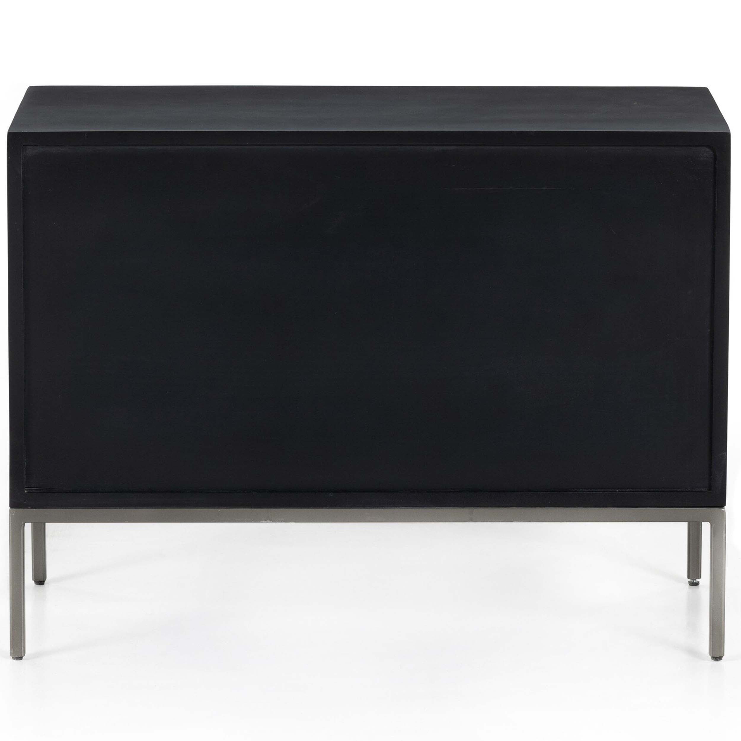 Trey Large Nightstand, Black Wash Poplar
