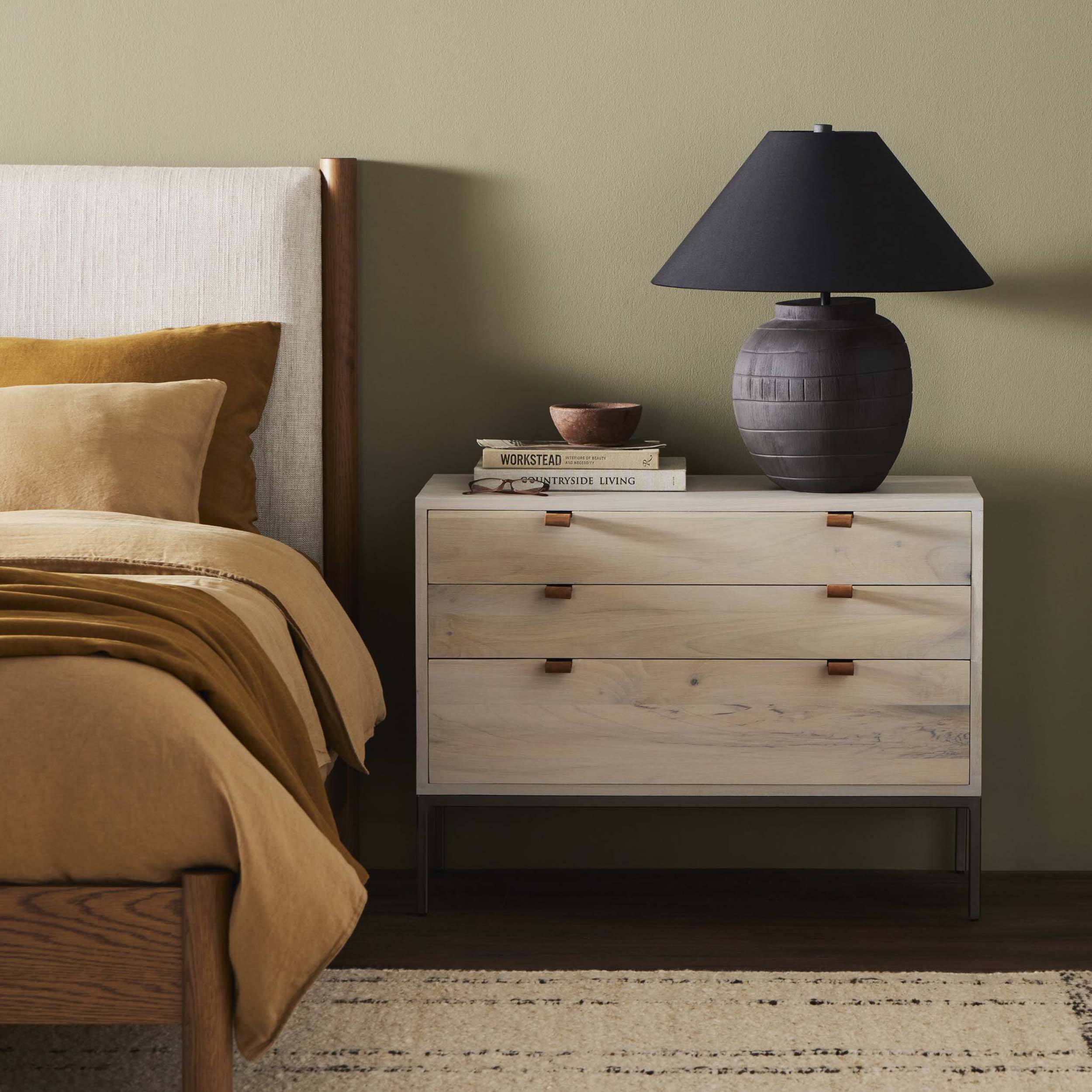 Trey Large Nightstand, Dove Poplar