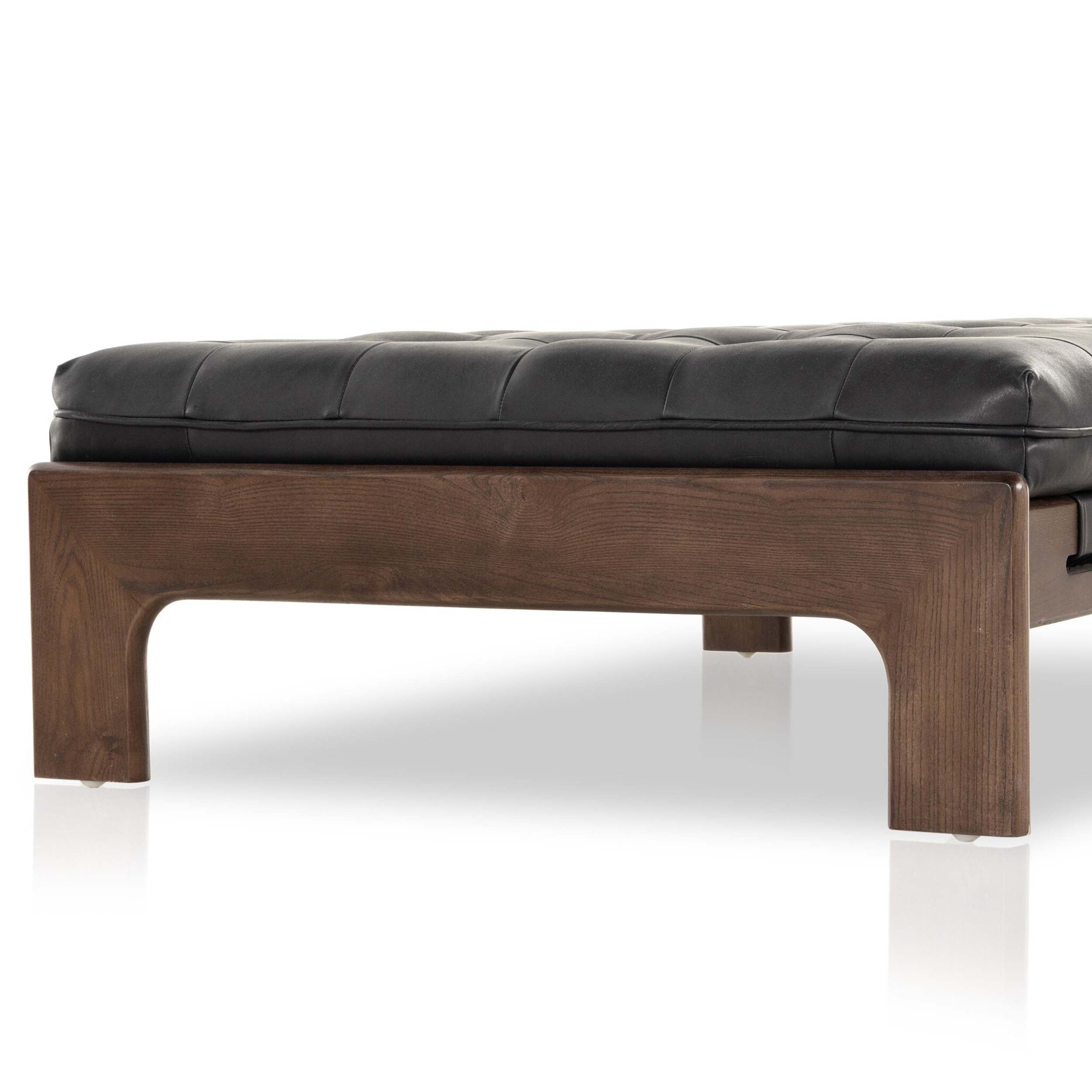 Halston Cocktail Ottoman, Heirloom Black