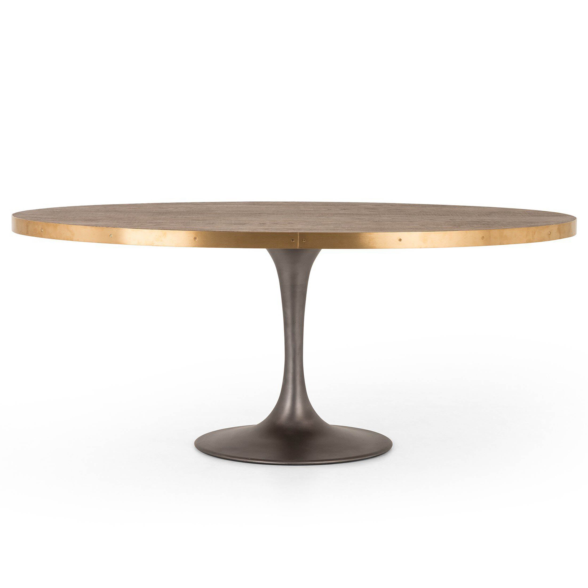Evans Oval Dining Table, Reclaimed Burnt Oak