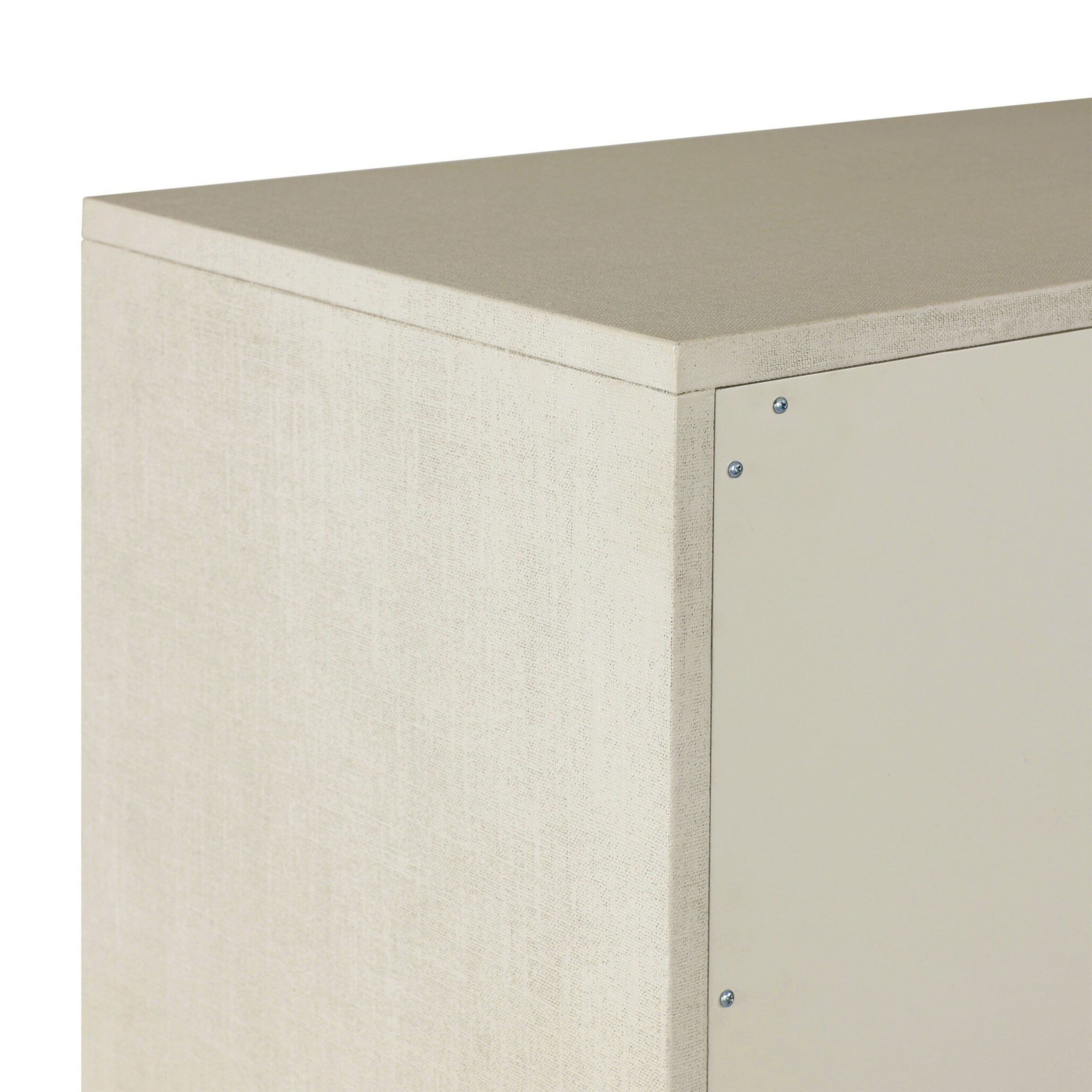 Cressida Bar Cabinet, Ivory Painted Linen