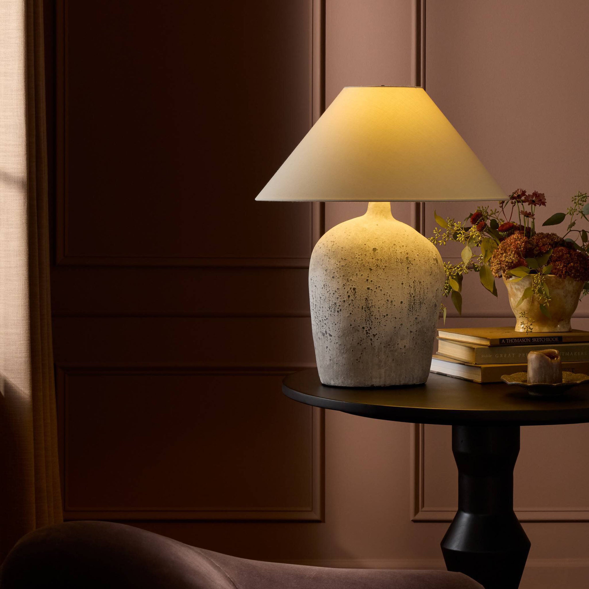 Cobb Table Lamp, Antique White