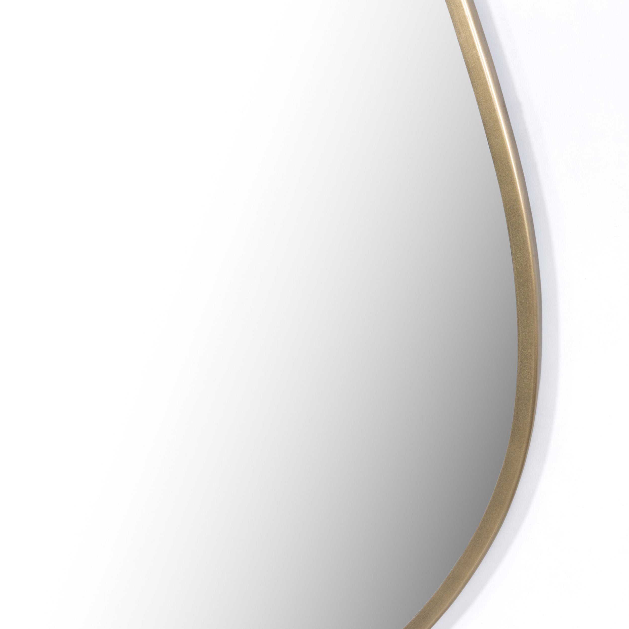 Nova Mirror, Antique Brass Iron