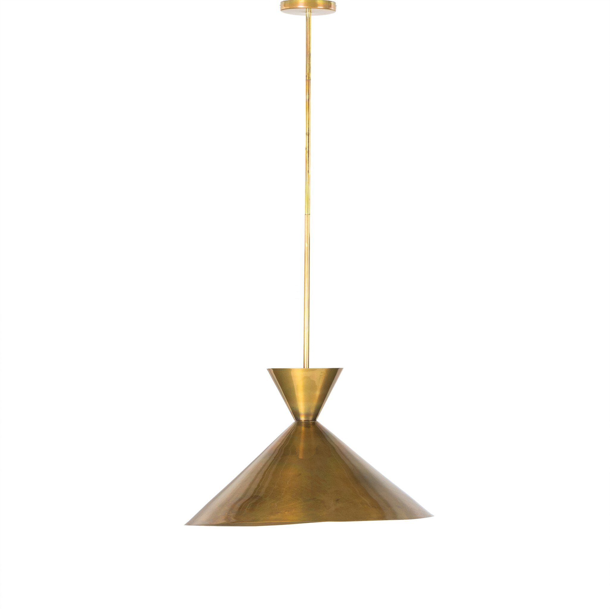 Clement Large Pendant, Burnt Brass