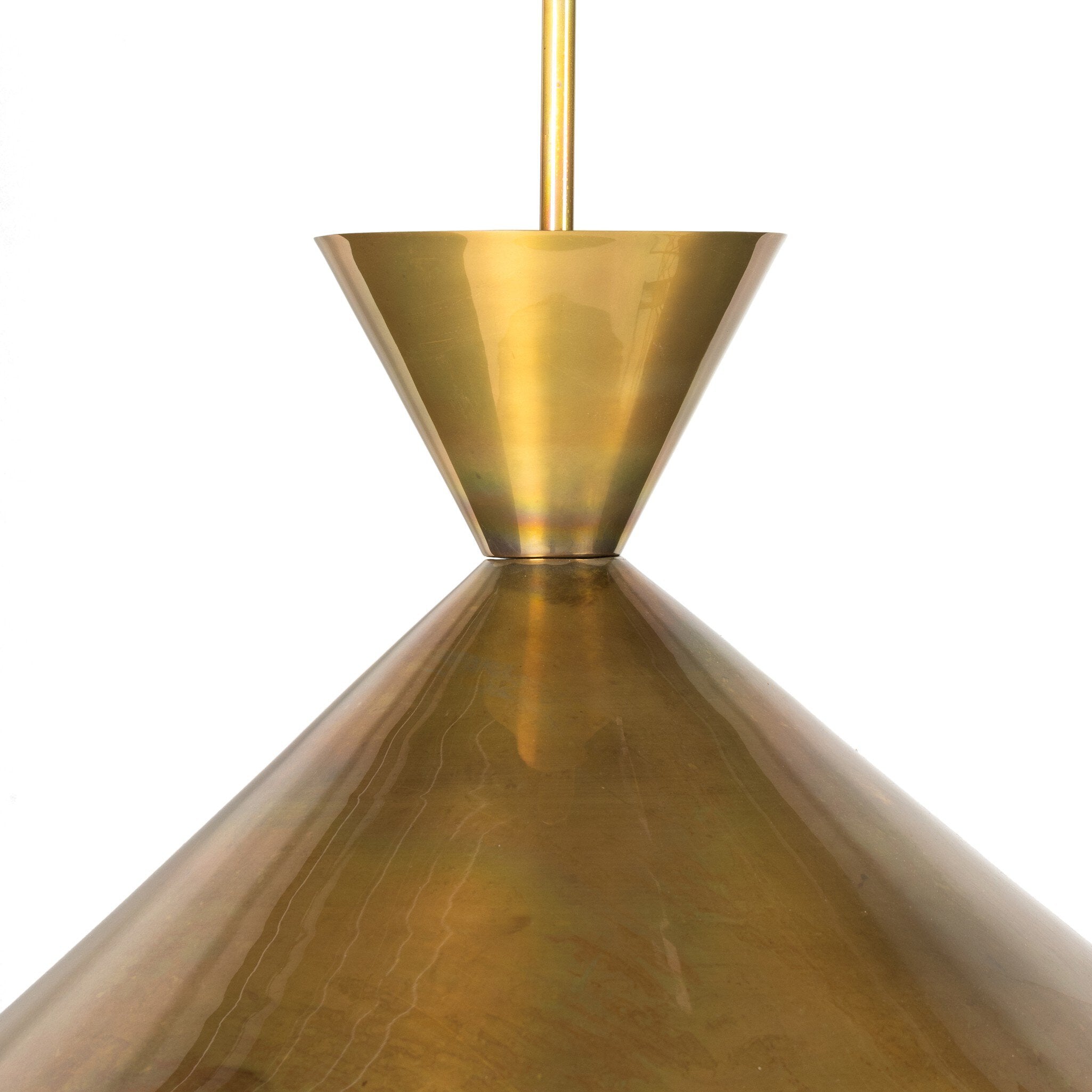 Clement Large Pendant, Burnt Brass