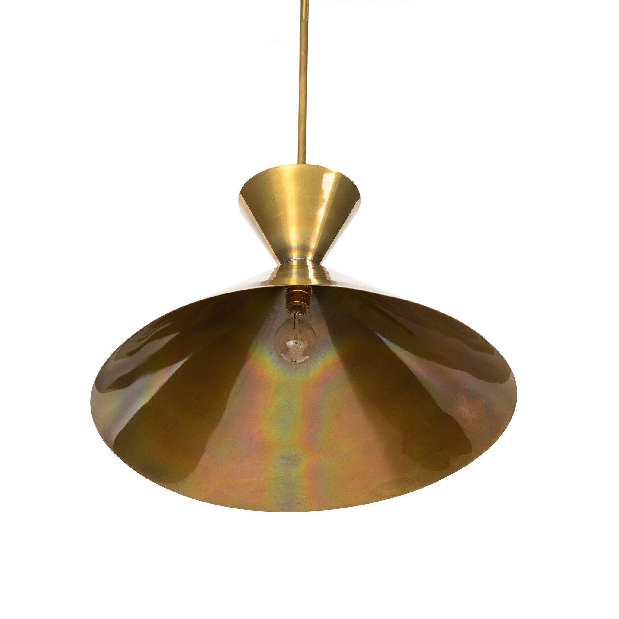 Clement Large Pendant, Burnt Brass